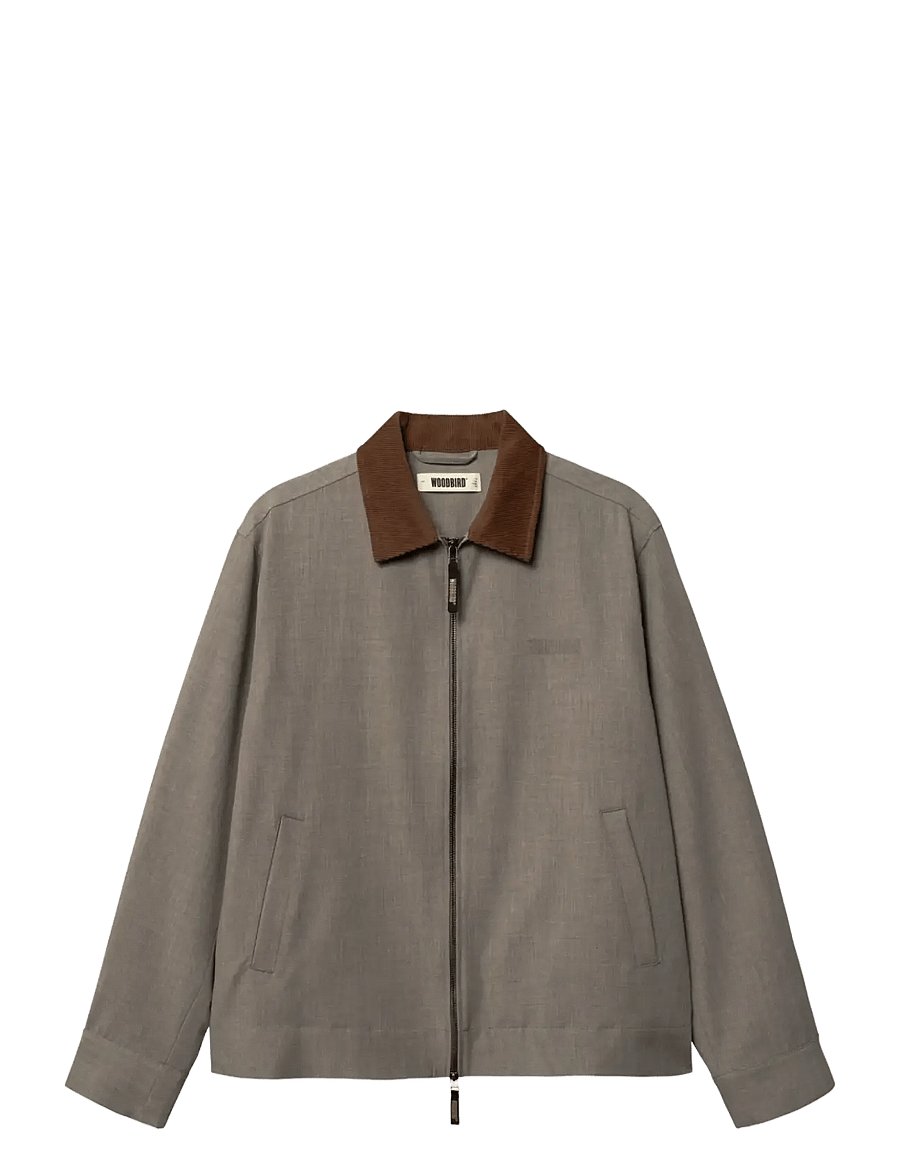 Woodbird - WBPon Guan Work Jacket - frühlingsjacken - sand melange - 1