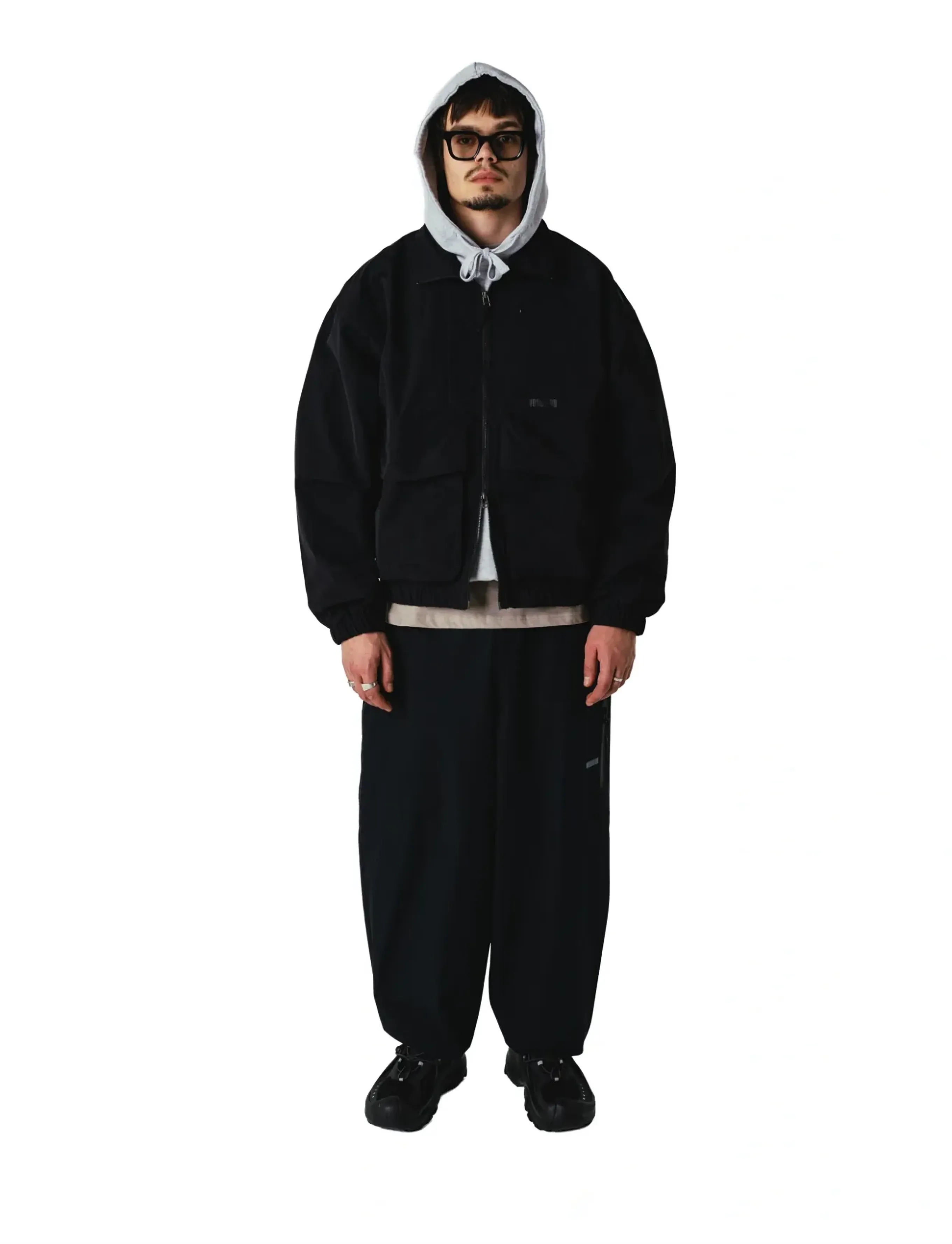 Woodbird WBDim Cargo Jacket - Vis alt - BLACK / black