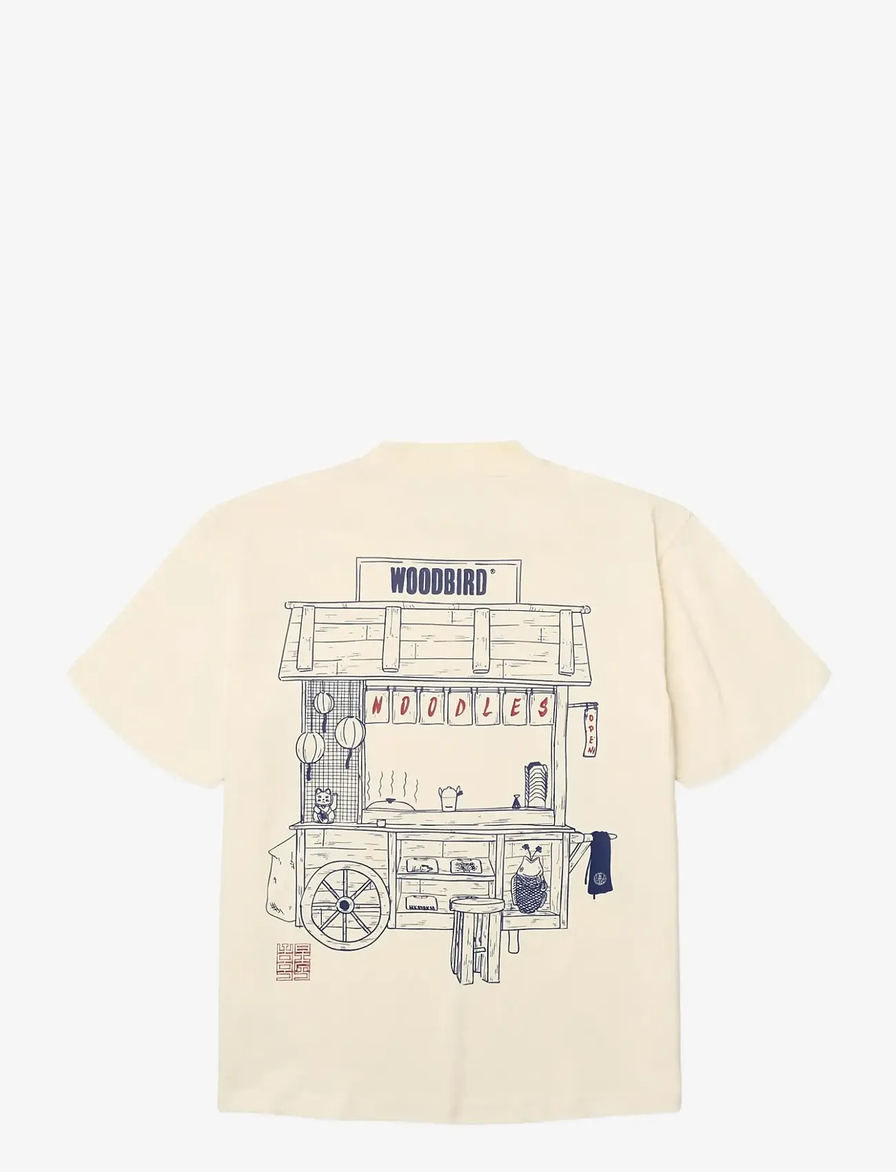 Woodbird - WBBalo Cart Tee - t-shirts - off white - 2