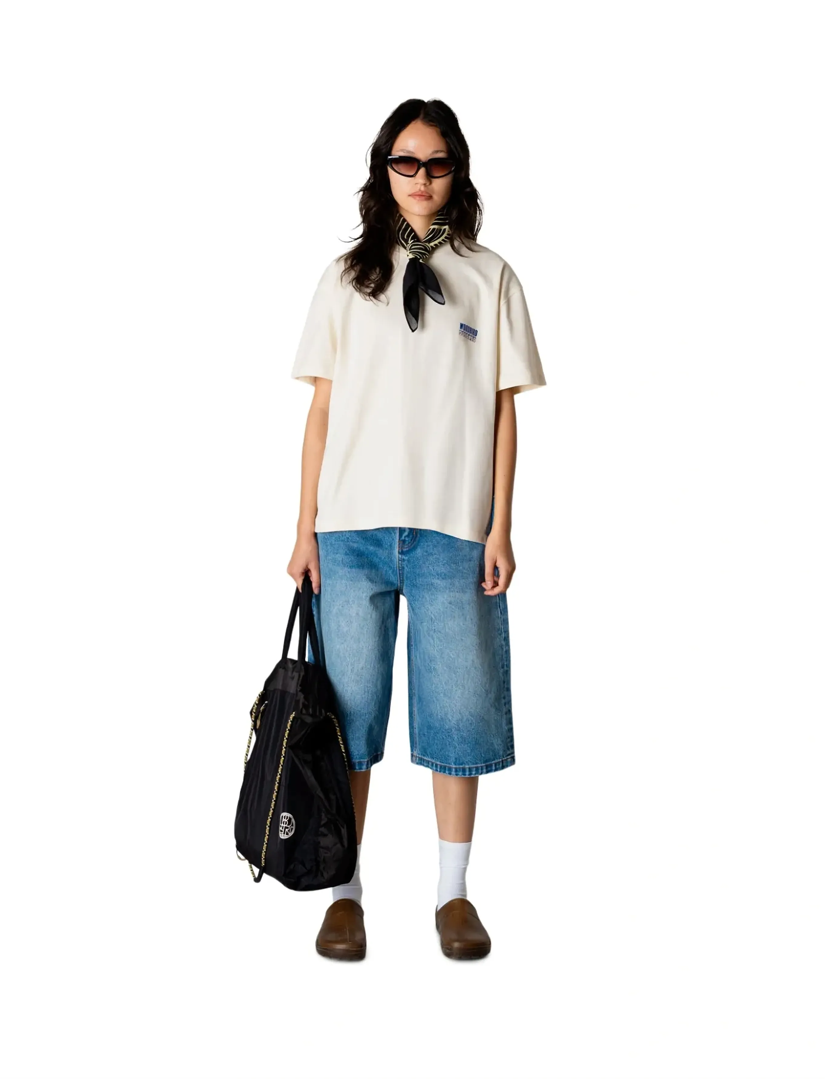 Woodbird WBBalo Cart Tee - T-shirts & Tops - OFF WHITE / beige