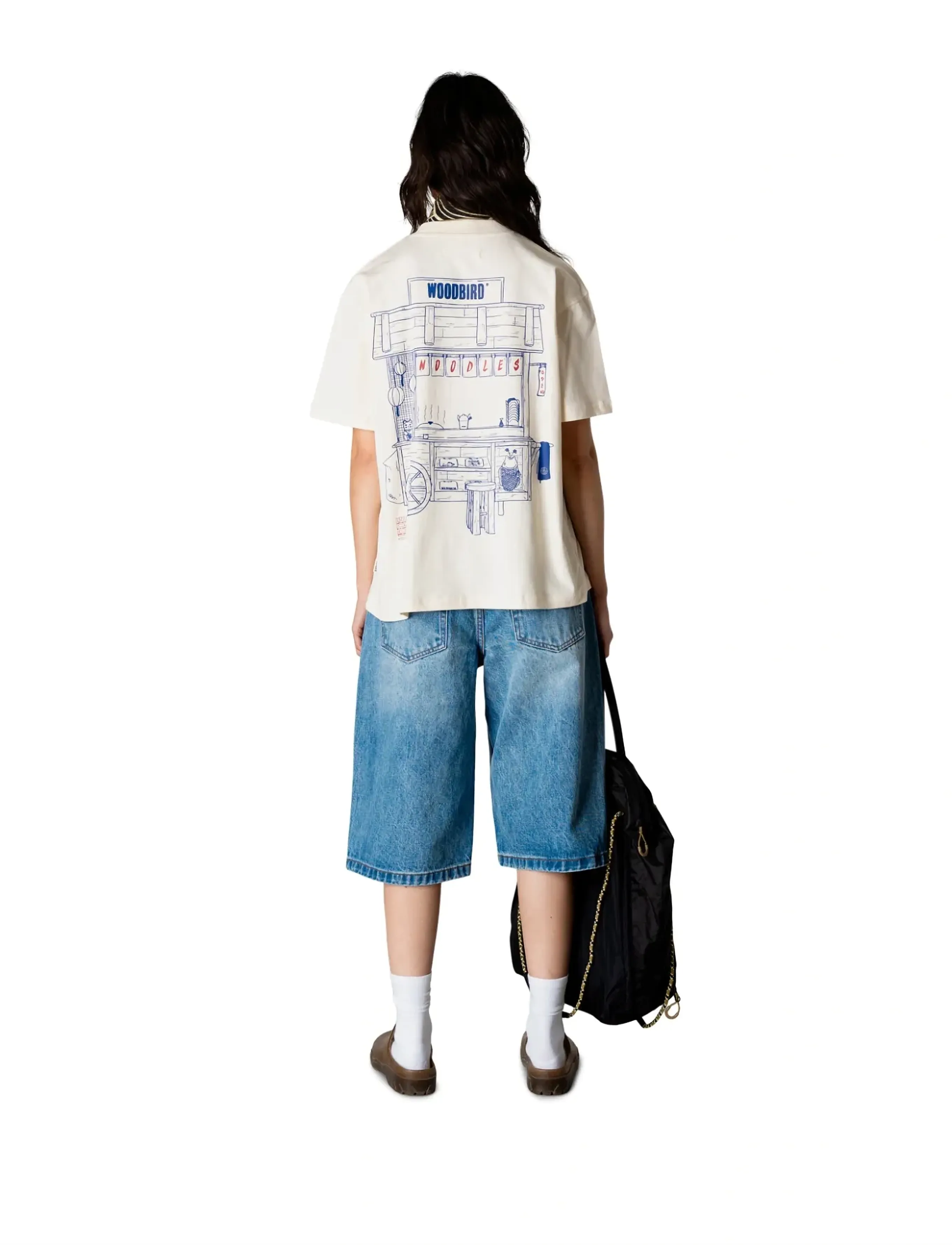 Woodbird - WBBalo Cart Tee - stuttermarbolir - off white - 4