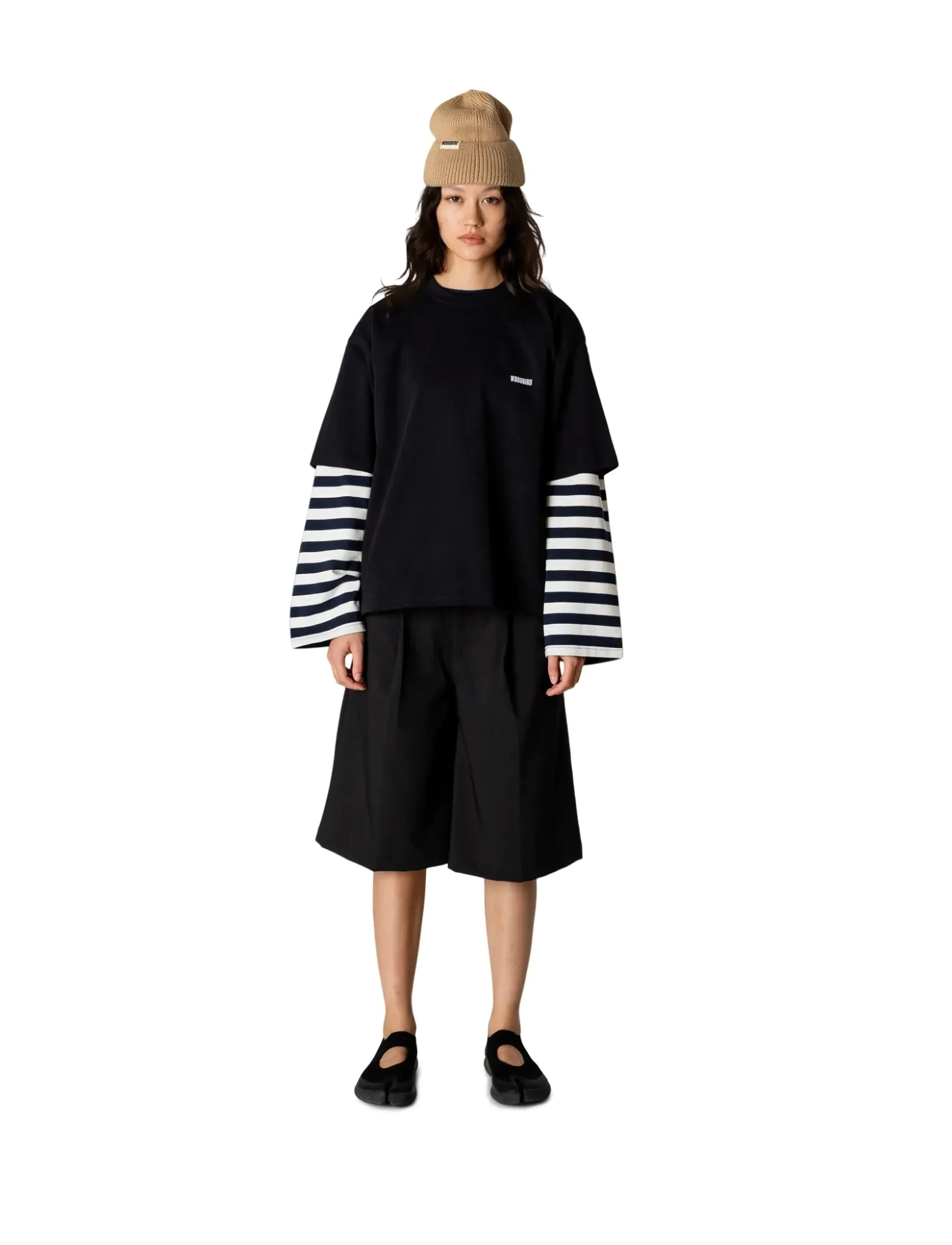 Woodbird WBJuno Octo Tee - T-shirts - BLACK / black
