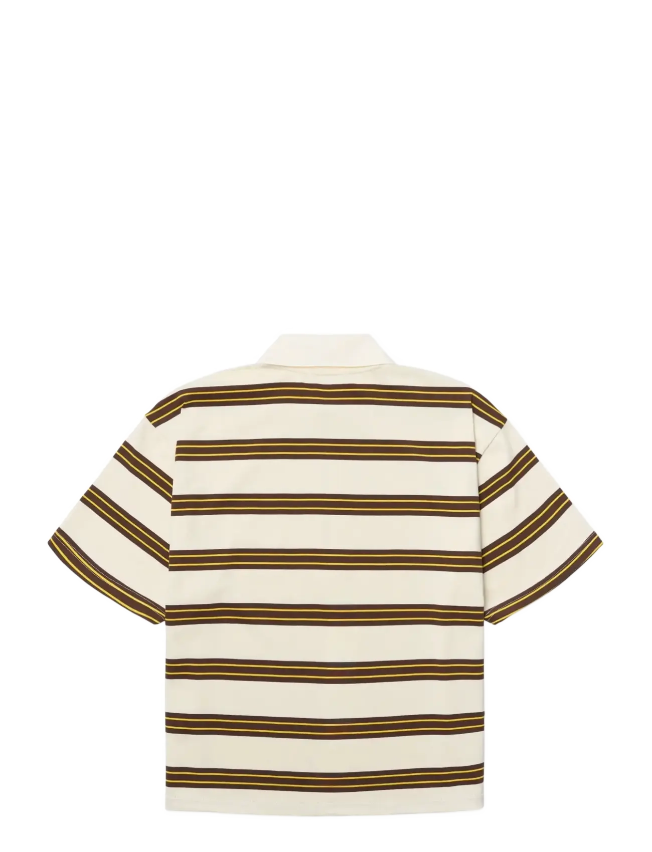 Woodbird - WBNiro SS Zip Polo - polosärgid - brown-off white - 2
