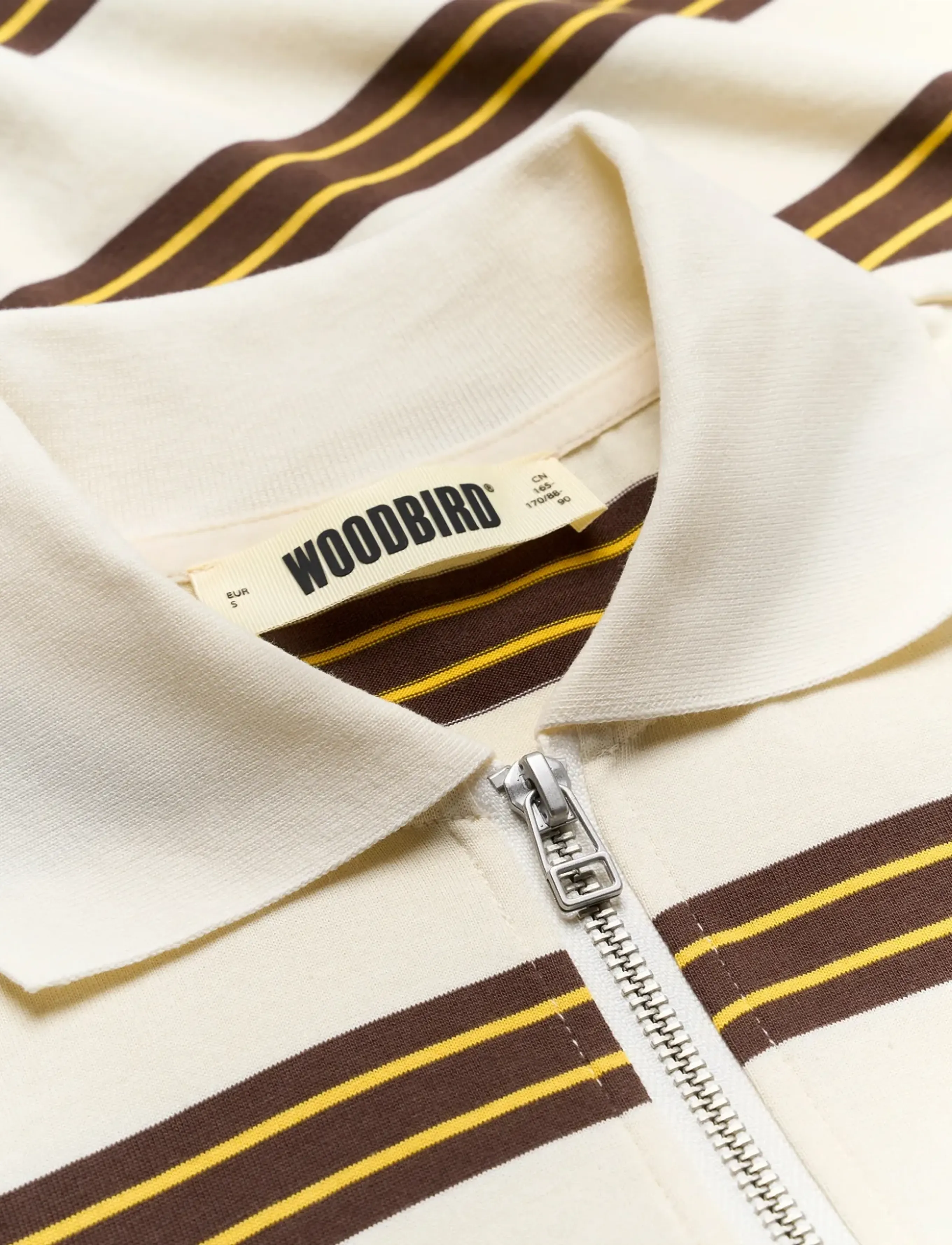 Woodbird - WBNiro SS Zip Polo - polosärgid - brown-off white - 5