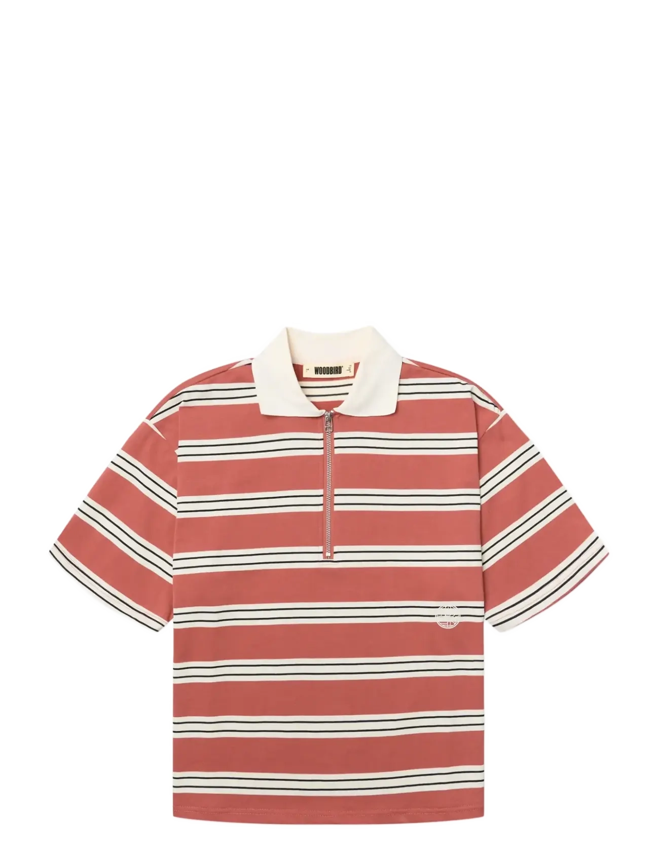 WOODBIRD Wbniro Ss Zip Polo Coral - XS - Damen