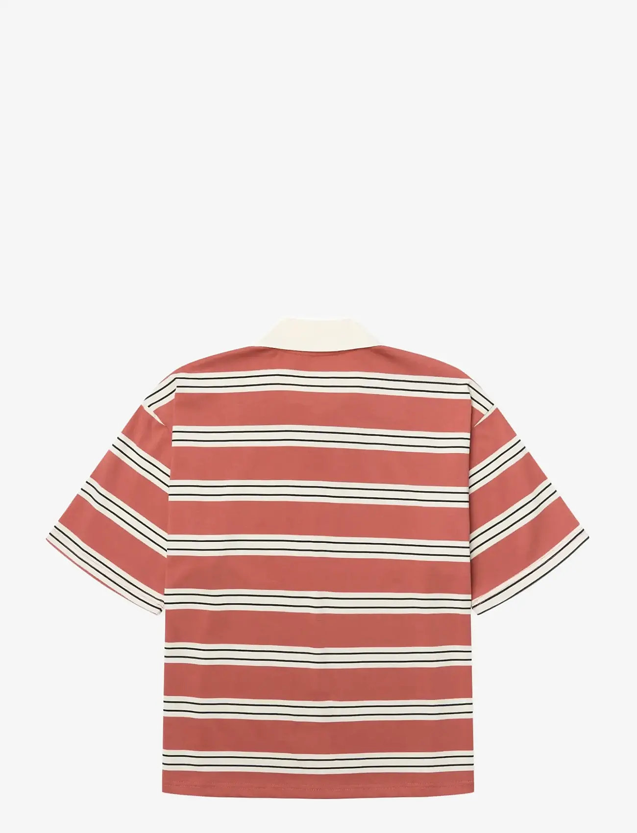 Woodbird - WBNiro SS Zip Polo - poloer - off white-rose - 2