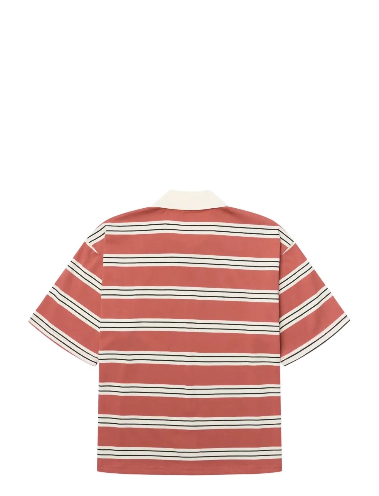 Woodbird - WBNiro SS Zip Polo - poloshirts - off white-rose - 2