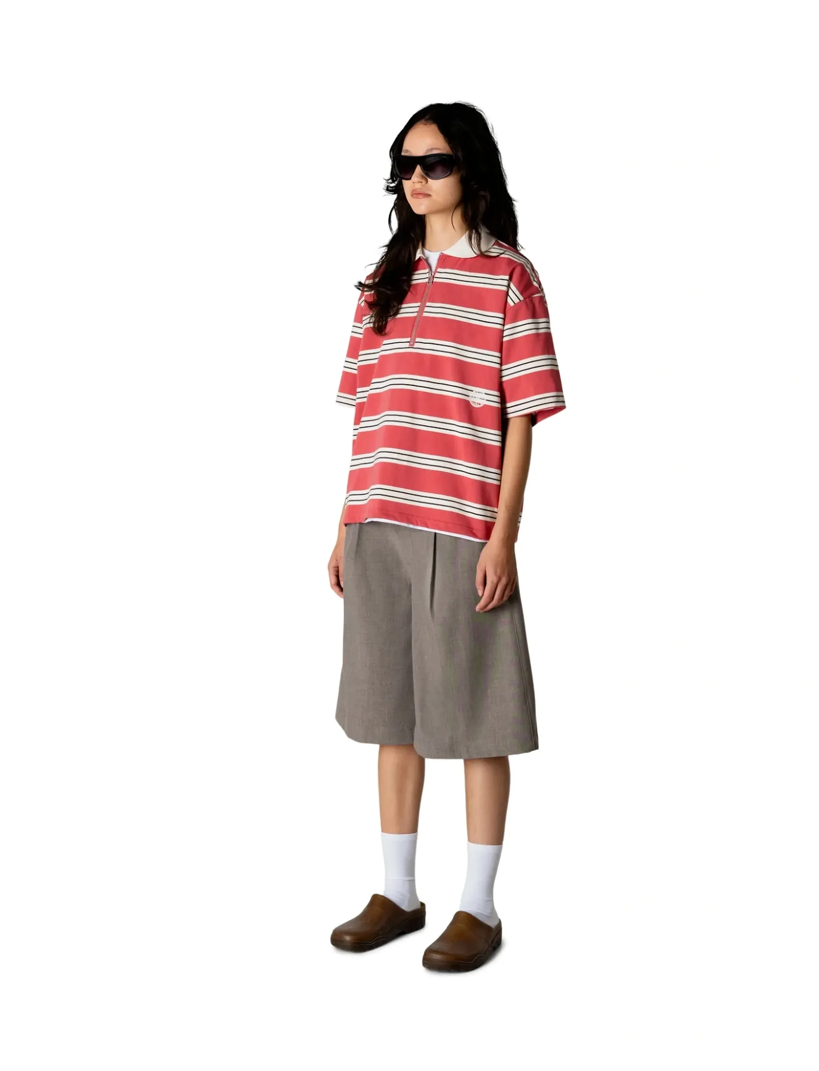 Woodbird - WBNiro SS Zip Polo - poloer - off white-rose - 3