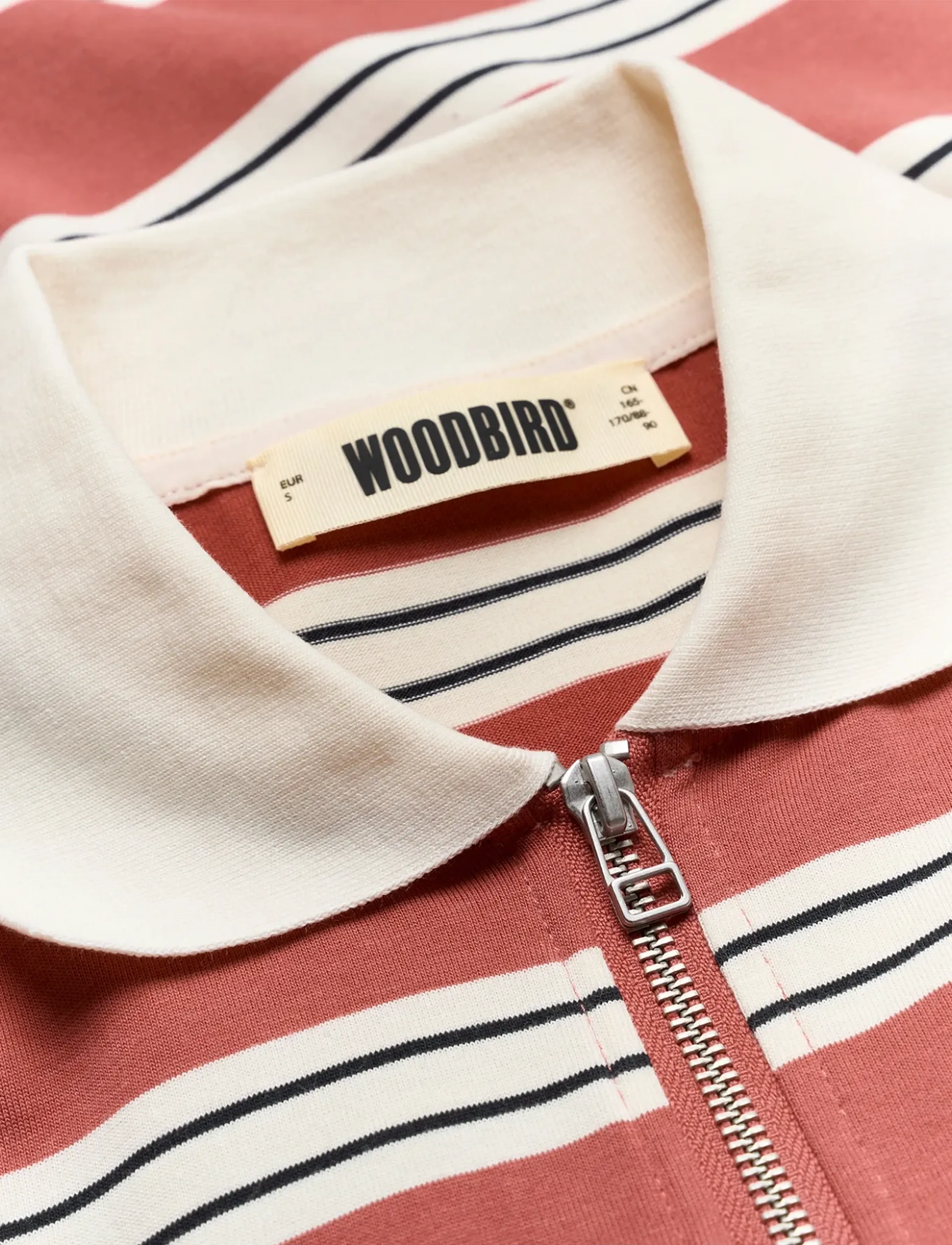 Woodbird - WBNiro SS Zip Polo - poloer - off white-rose - 5
