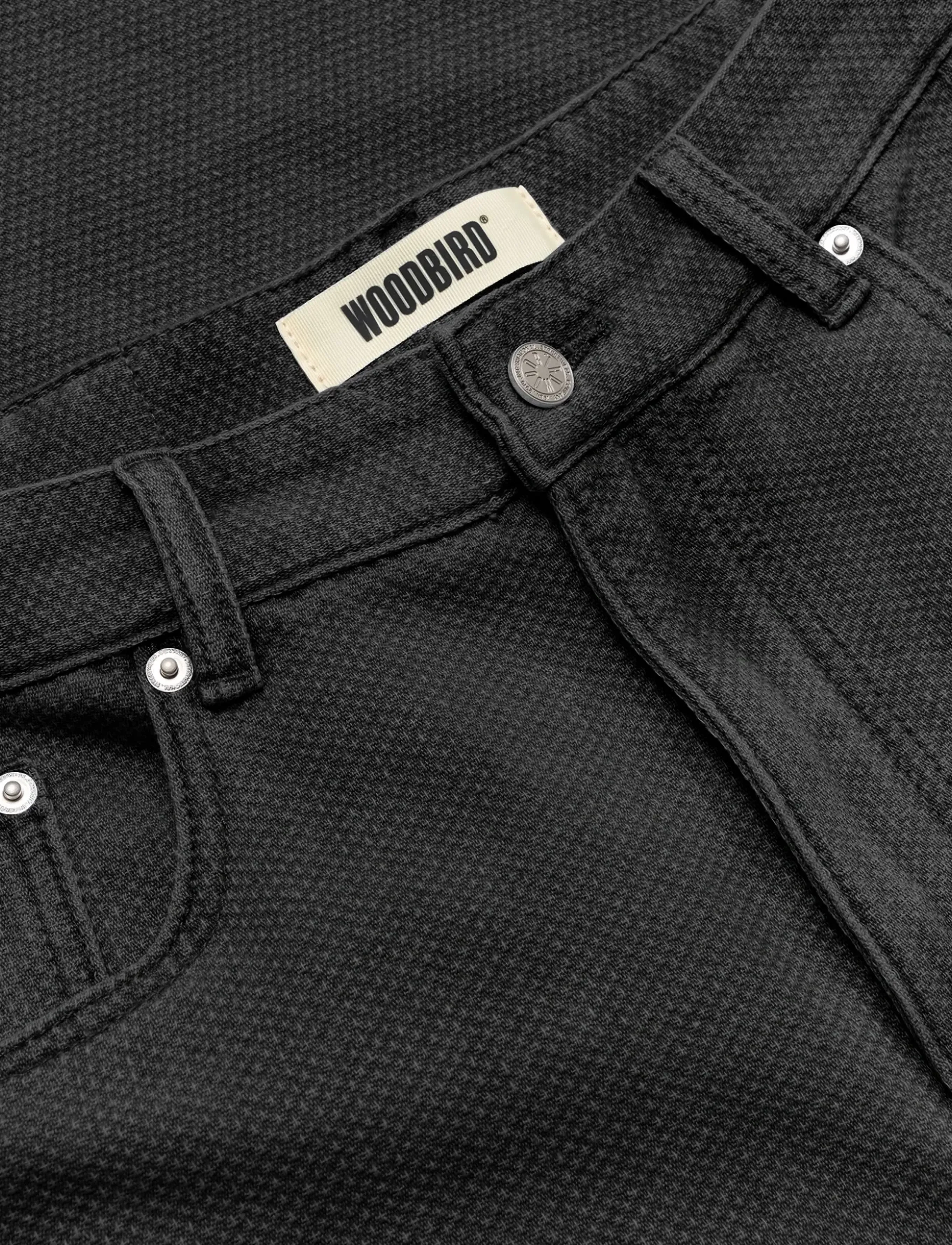 Woodbird - WBYuto Punch Shorts - lühikesed teksapüksid - black - 2