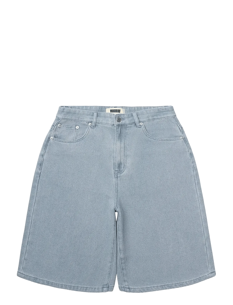 Woodbird - WBYuto Punch Shorts - jorts - light blue - 1