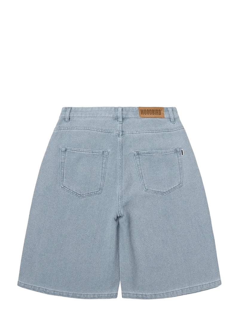 Woodbird - WBYuto Punch Shorts - jorts - light blue - 2