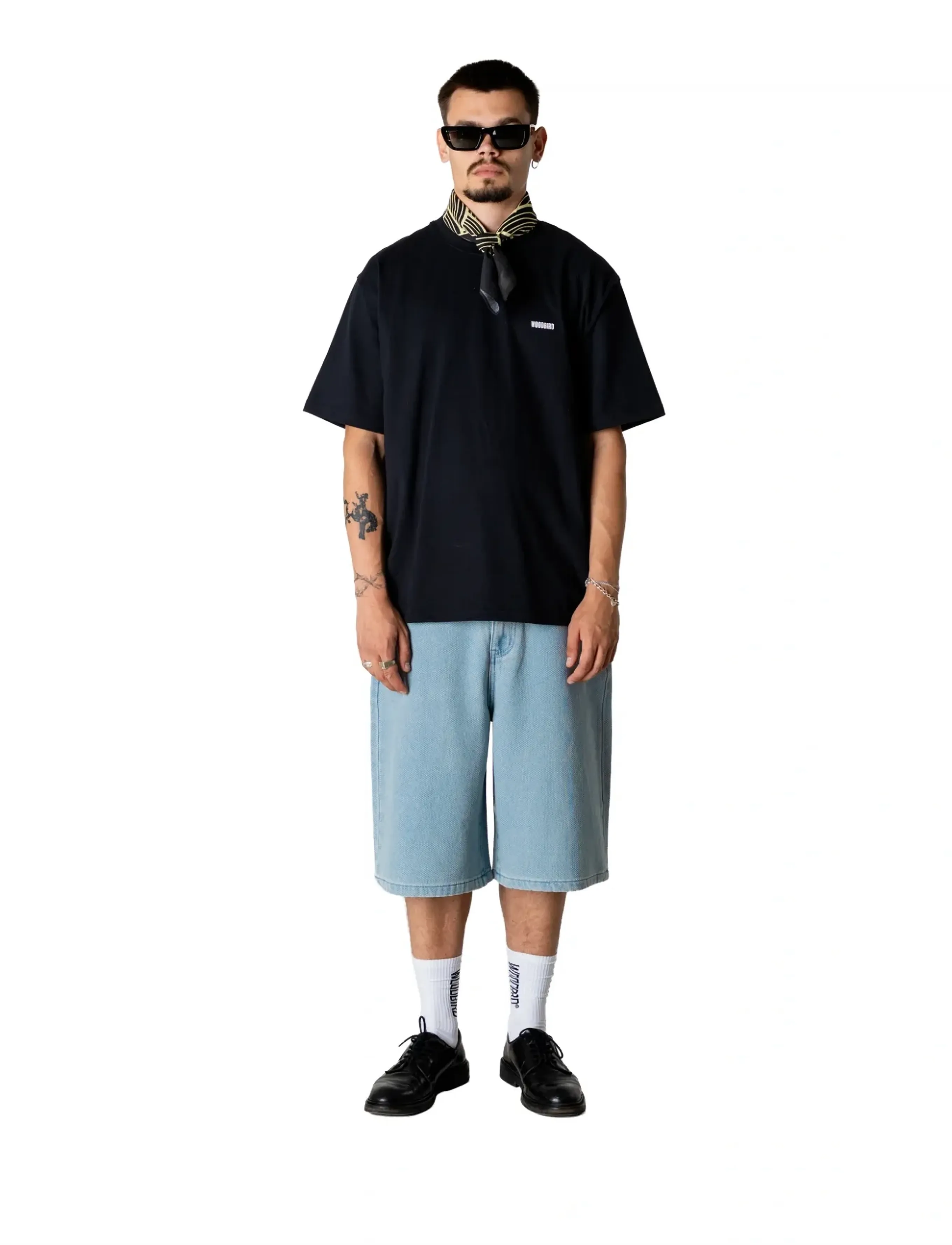 Woodbird Wbyuto Punch Shorts, Mænd, Denim Shorts, Blå, Str: 32