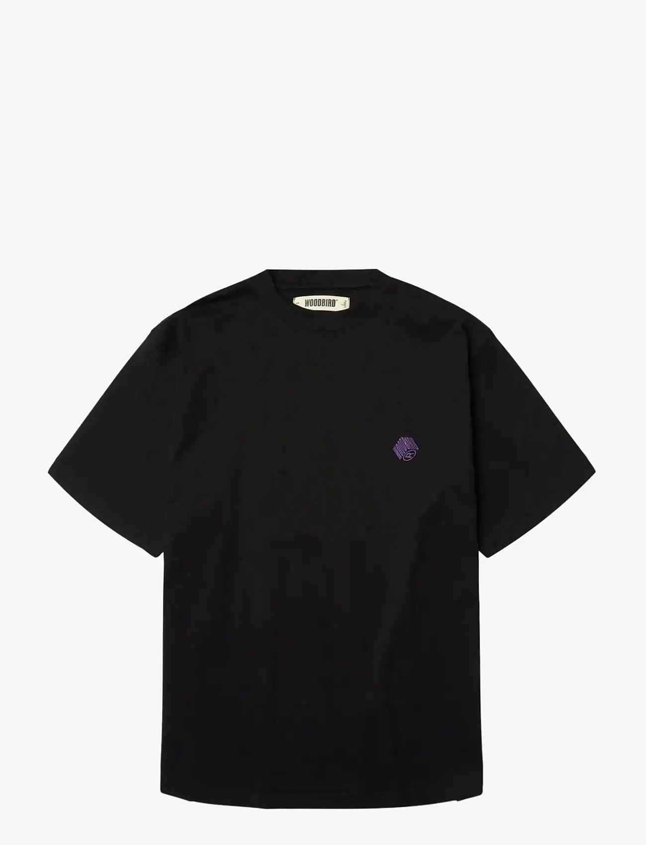 Woodbird - WBBaine Carp Tee - kortærmede t-shirts - black - 1