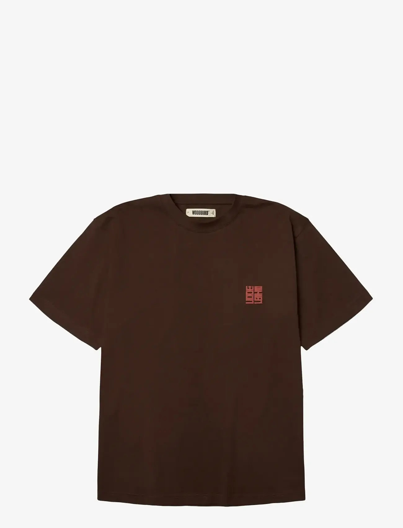 Woodbird - WBBaine Nopa Tee - lühikeste varrukatega t-särgid - dark brown - 1