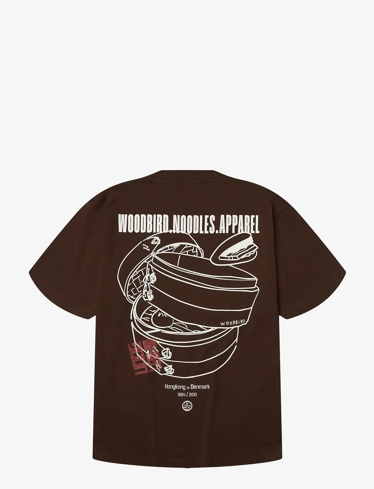 Woodbird - WBBaine Nopa Tee - lühikeste varrukatega t-särgid - dark brown - 2