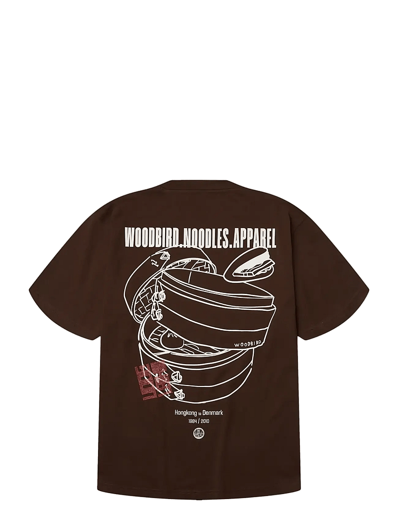 Woodbird - WBBaine Nopa Tee - lühikeste varrukatega t-särgid - dark brown - 2