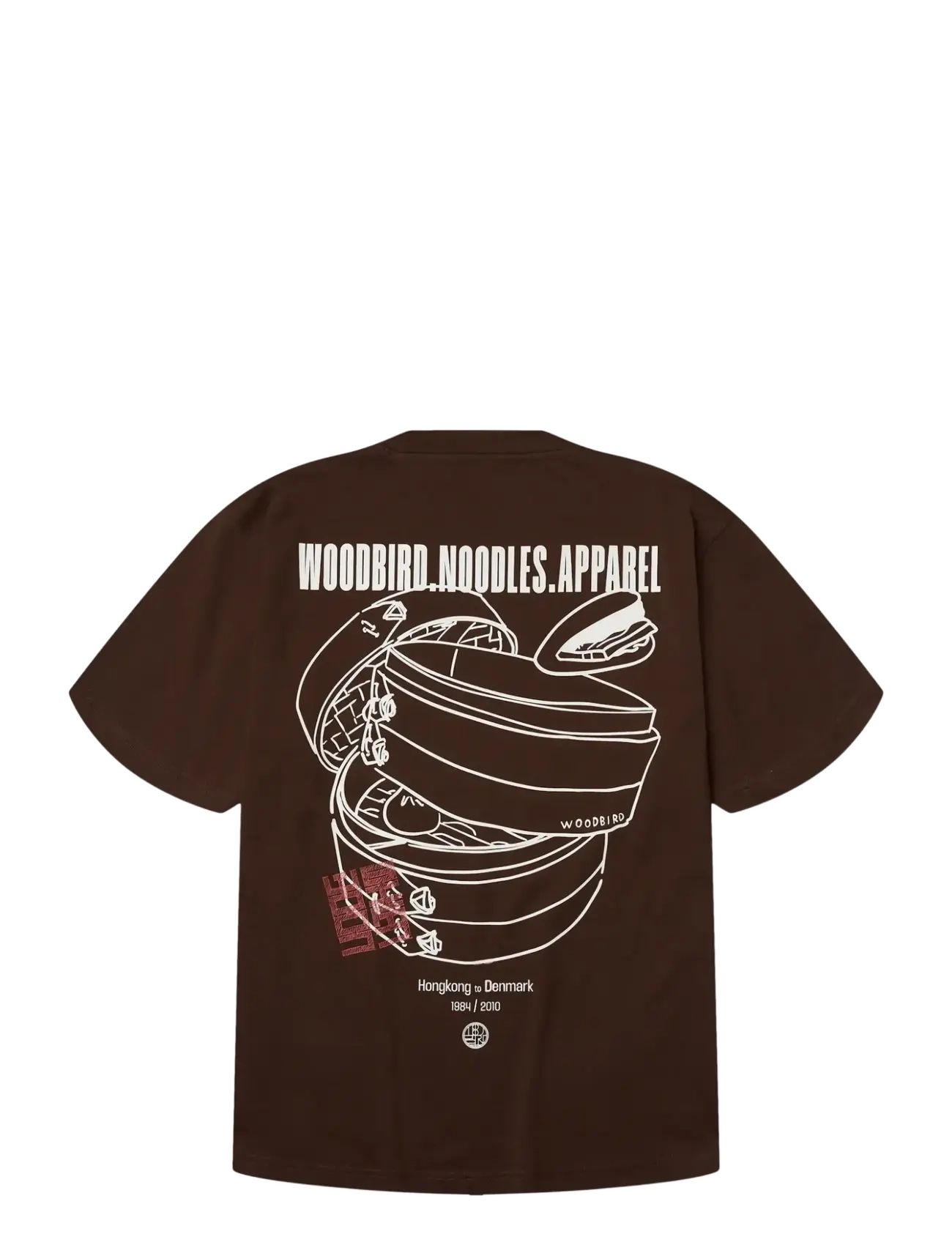 Woodbird - WBBaine Nopa Tee - lühikeste varrukatega t-särgid - dark brown - 2