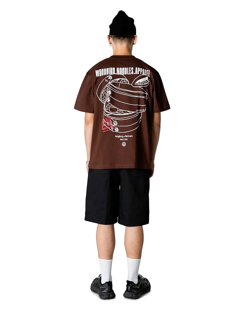 Woodbird - WBBaine Nopa Tee - lühikeste varrukatega t-särgid - dark brown - 4