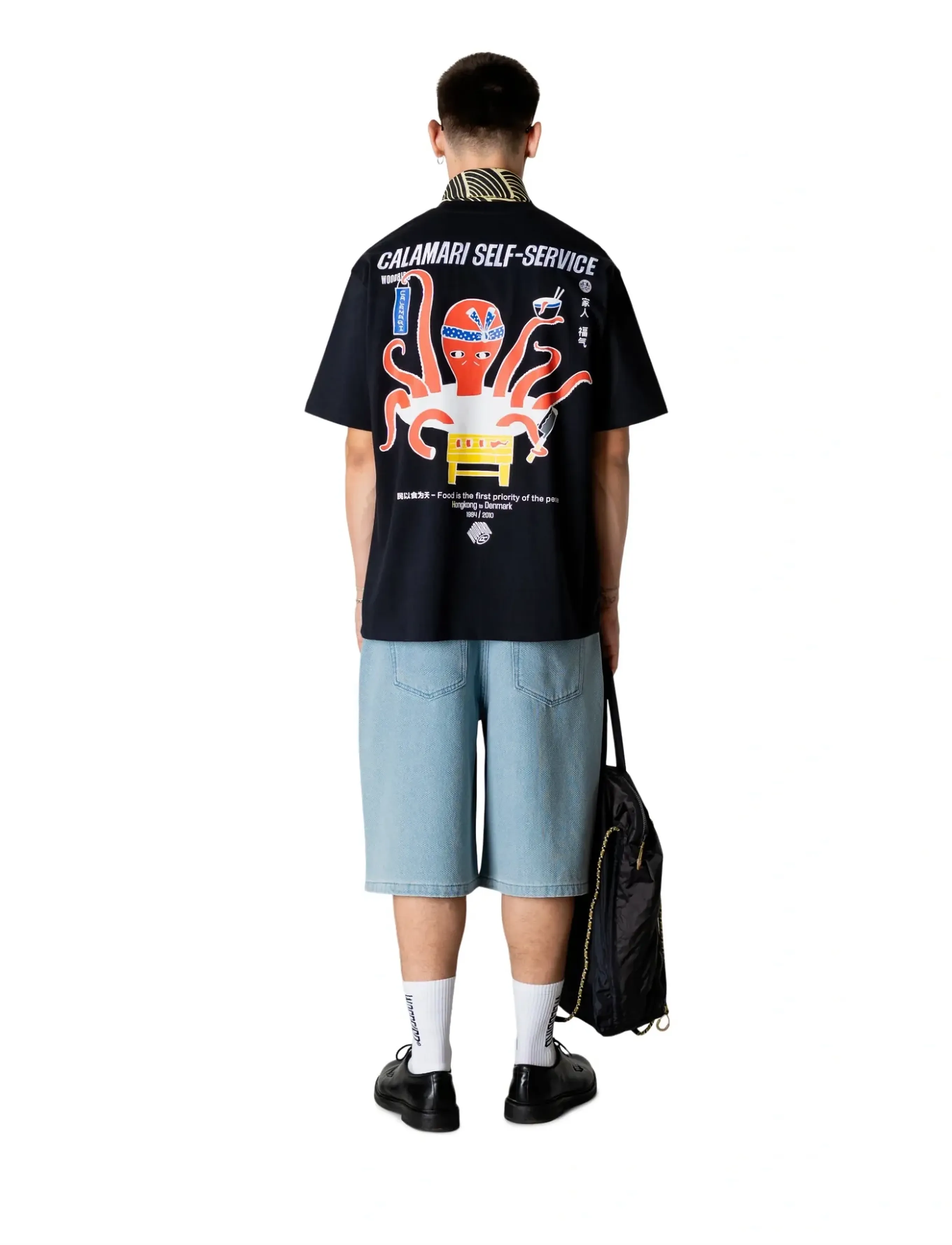 Woodbird - WBBaine Octo Tee - kurzärmelig - black - 4