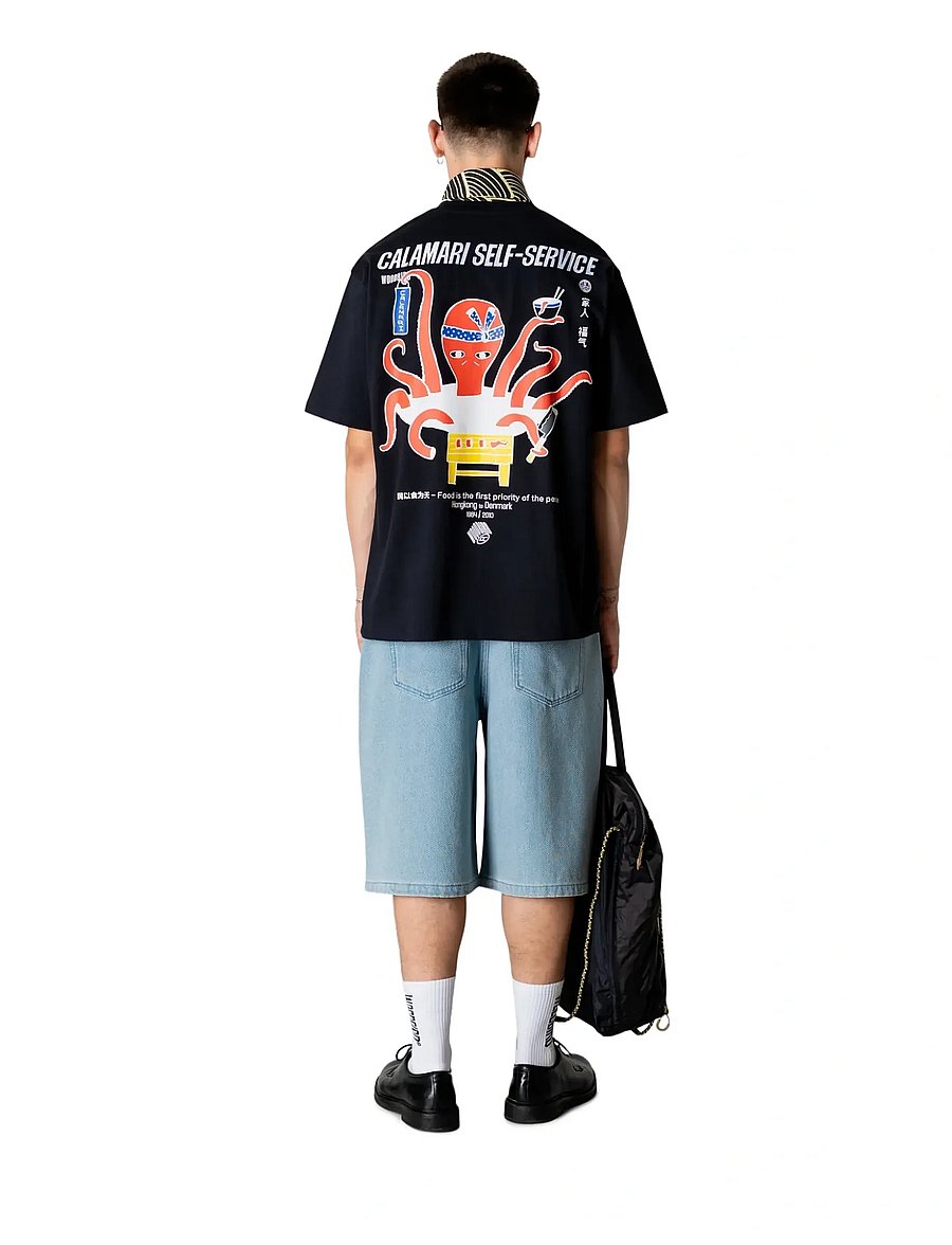Woodbird - WBBaine Octo Tee - kurzärmelig - black - 4