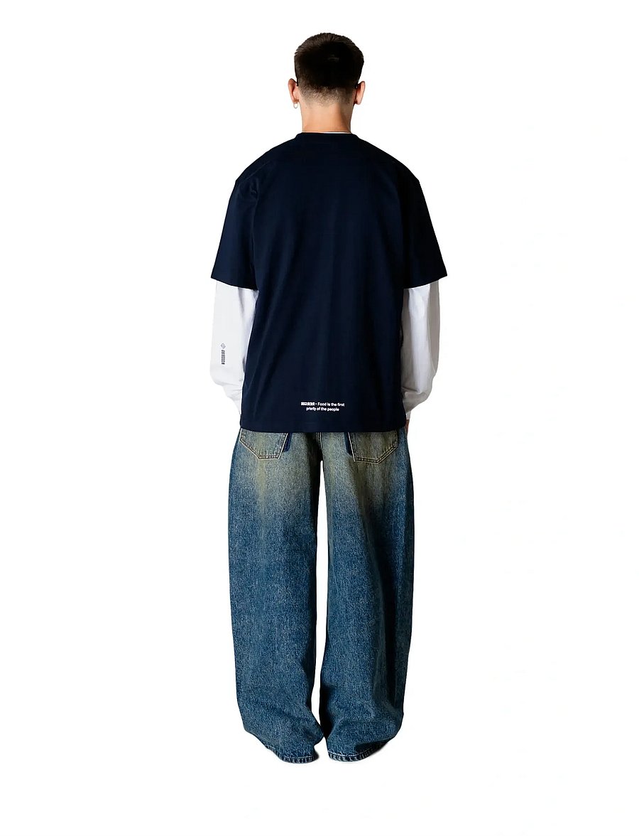 Woodbird - WBBaine Cube Tee - lühikeste varrukatega t-särgid - dark navy - 4