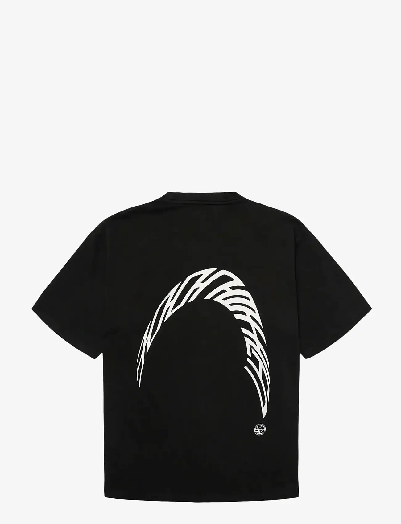 Woodbird - WBBaine Warp Acid Tee - kortærmede t-shirts - washed black - 2