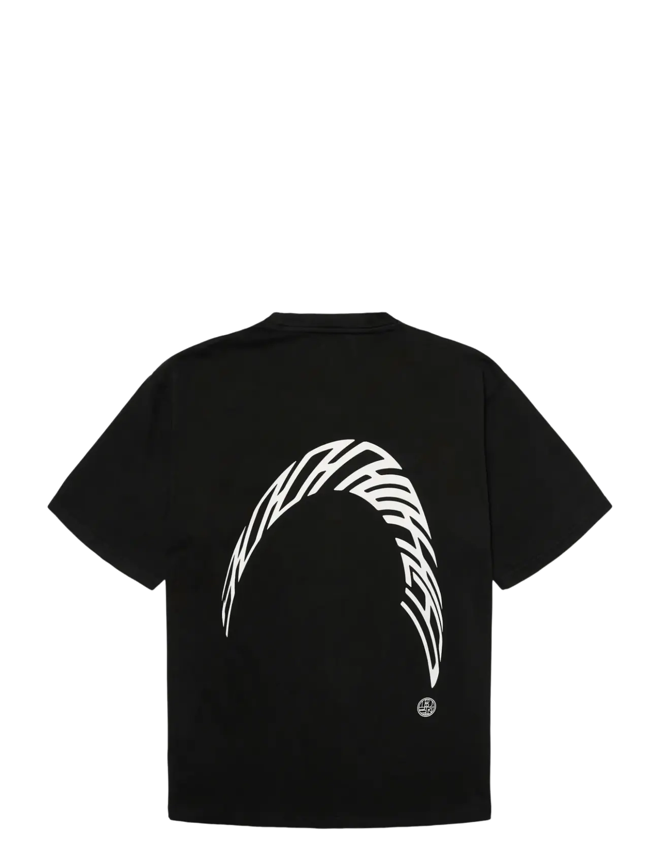 Woodbird - WBBaine Warp Acid Tee - lühikeste varrukatega t-särgid - washed black - 2