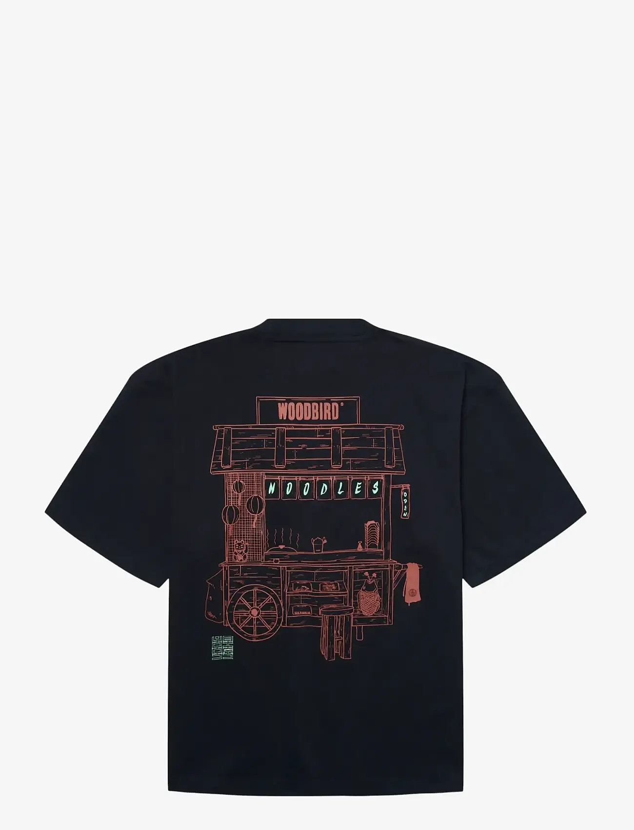 Woodbird - WBBeam Cart Tee - short-sleeved t-shirts - dark navy - 2