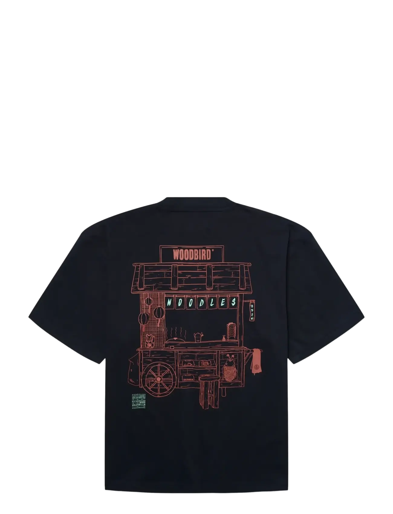 Woodbird - WBBeam Cart Tee - stutterma bolir - dark navy - 2