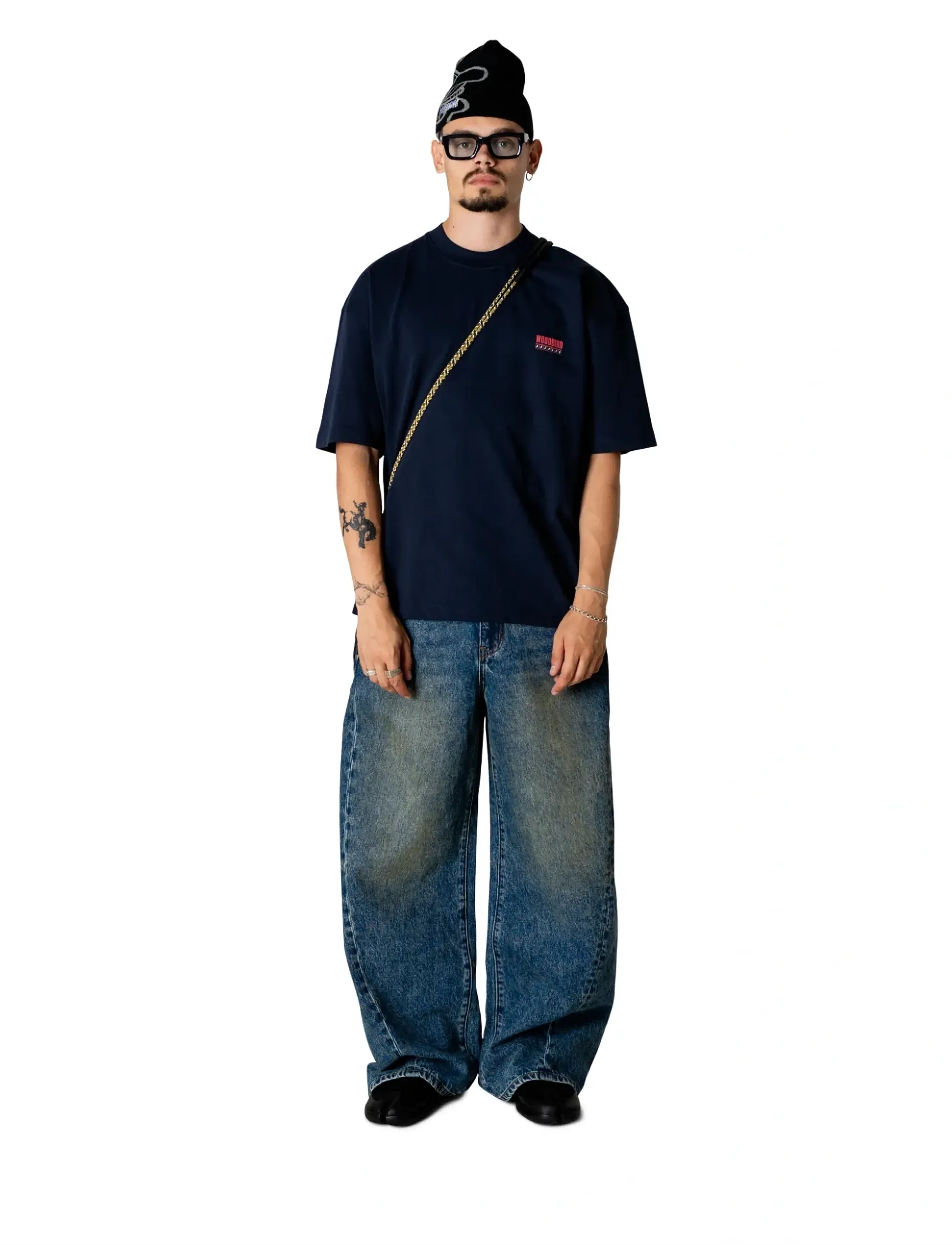 Woodbird WBBeam Cart Tee - Riided - DARK NAVY / navy
