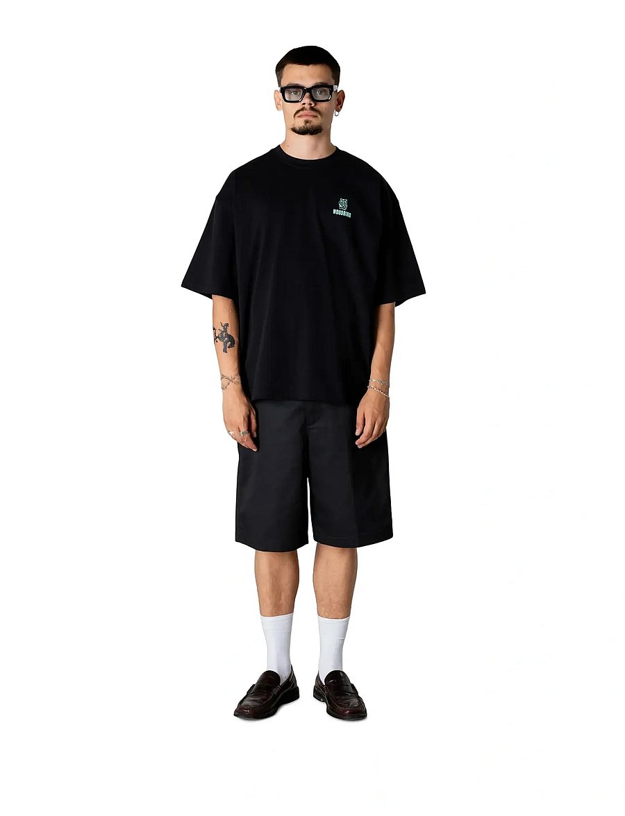 Woodbird - WBBeam Lucky Tee - kortärmade t-shirts - black - 0