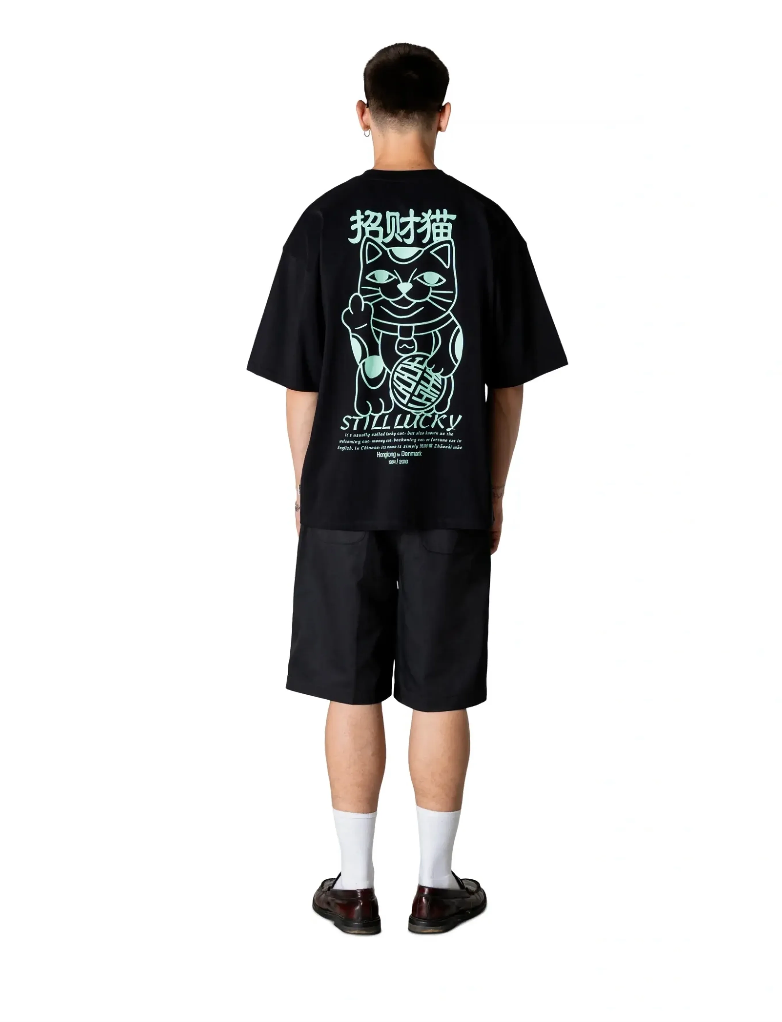 Woodbird - WBBeam Lucky Tee - kortärmade t-shirts - black - 4