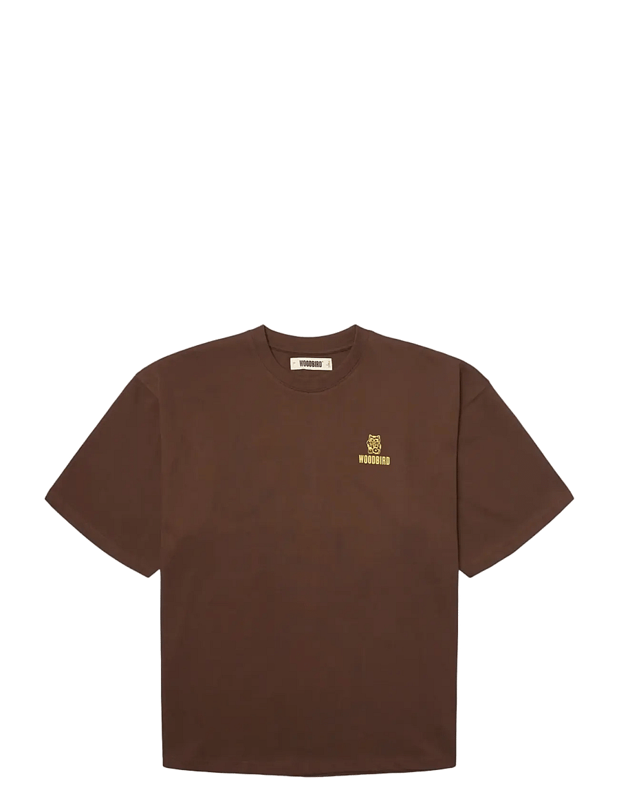 Woodbird - WBBeam Lucky Tee - kurzärmelig - dark brown - 0