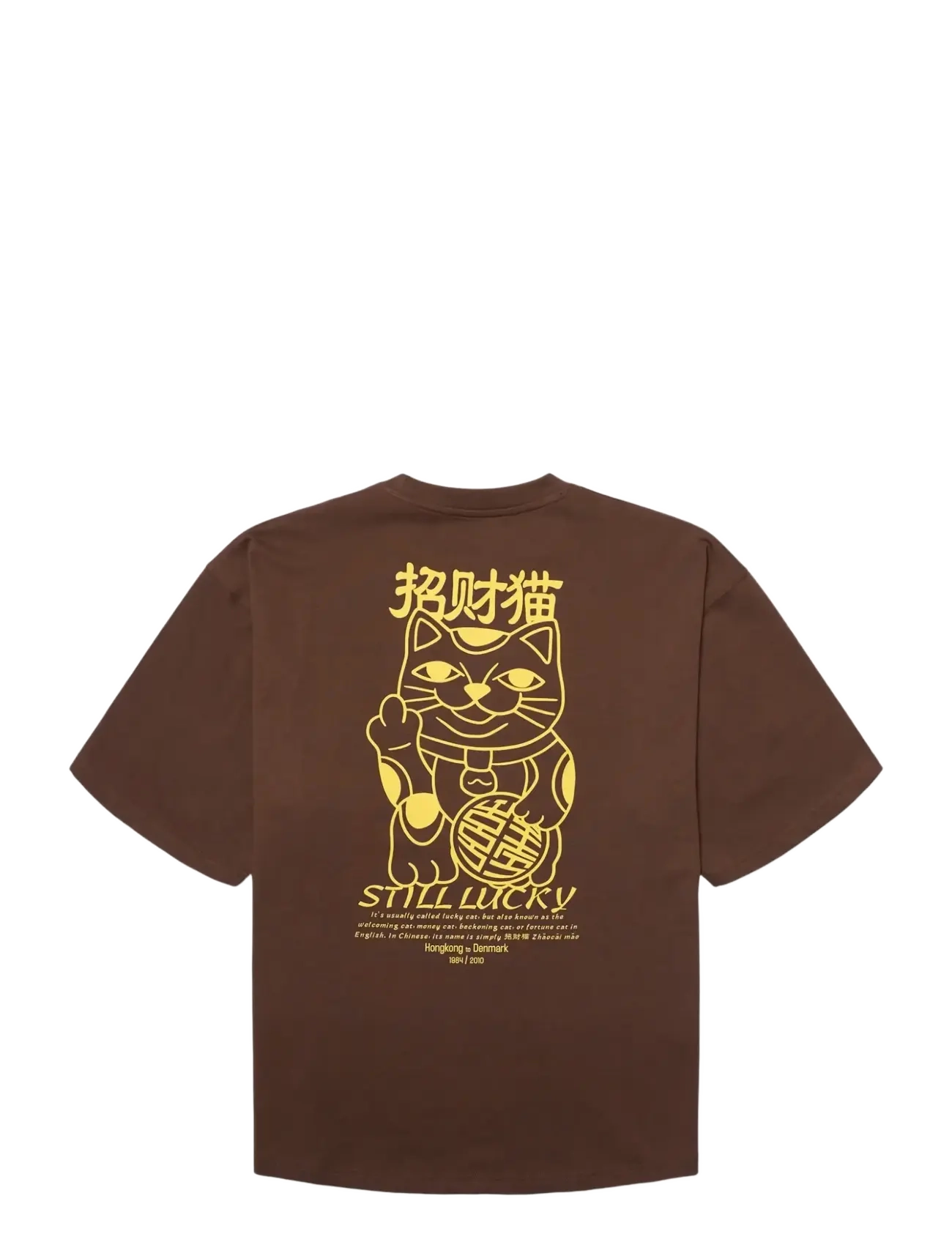 Woodbird - WBBeam Lucky Tee - short-sleeved t-shirts - dark brown - 1