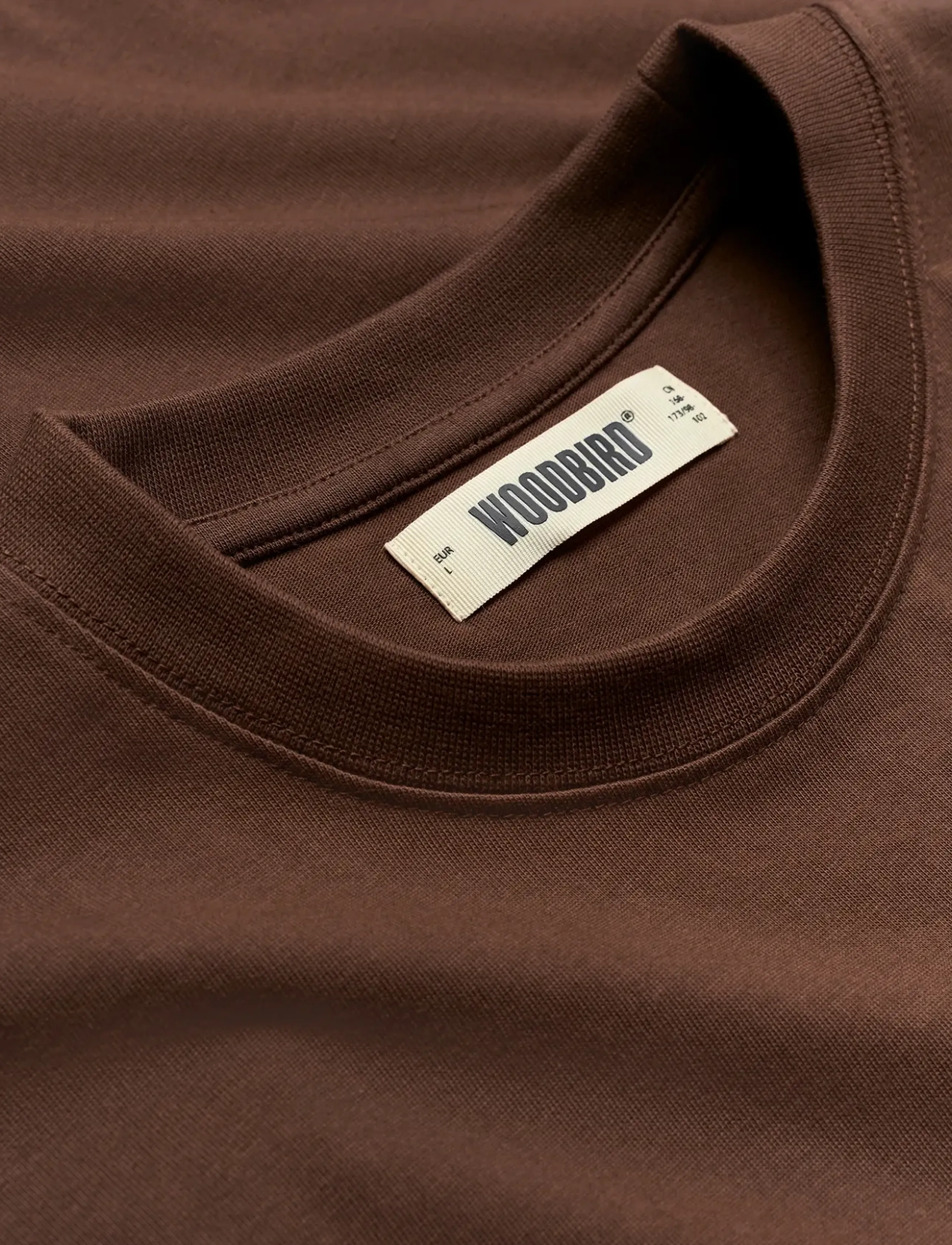 Woodbird - WBBeam Lucky Tee - short-sleeved t-shirts - dark brown - 2