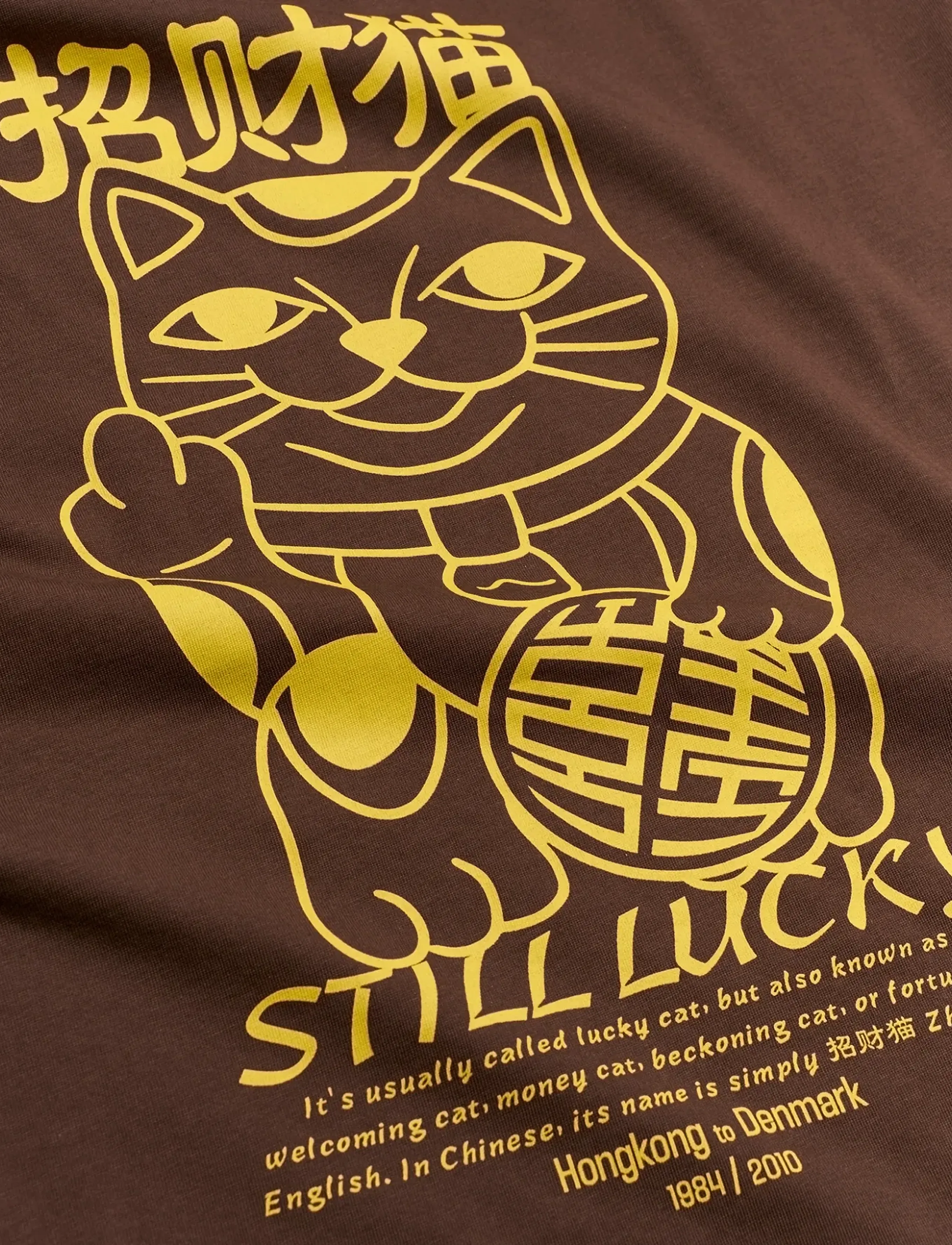 Woodbird - WBBeam Lucky Tee - short-sleeved t-shirts - dark brown - 3