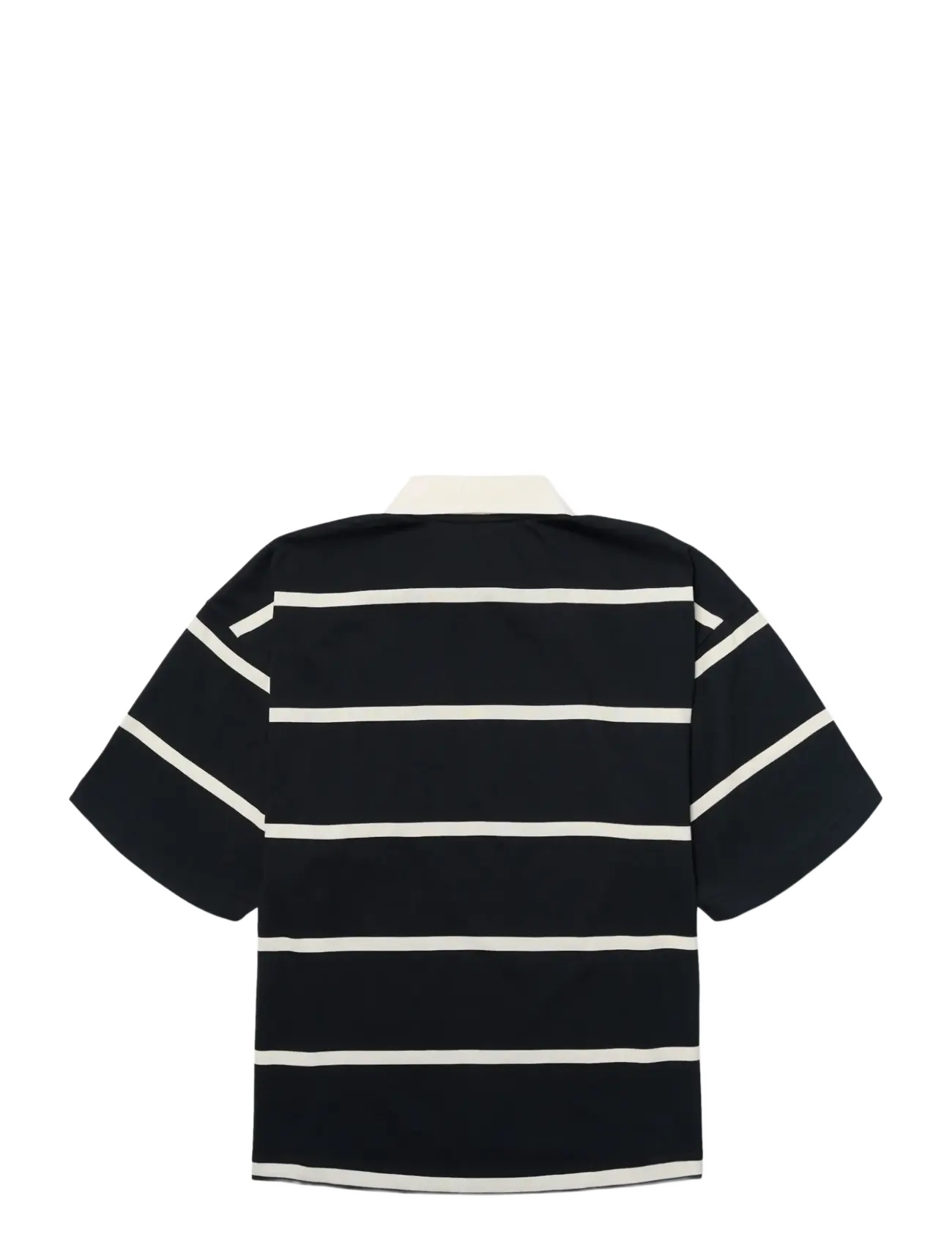 Woodbird - WBHiro S/S Stripe Zip Polo - neulotut poolot - off white-navy - 2