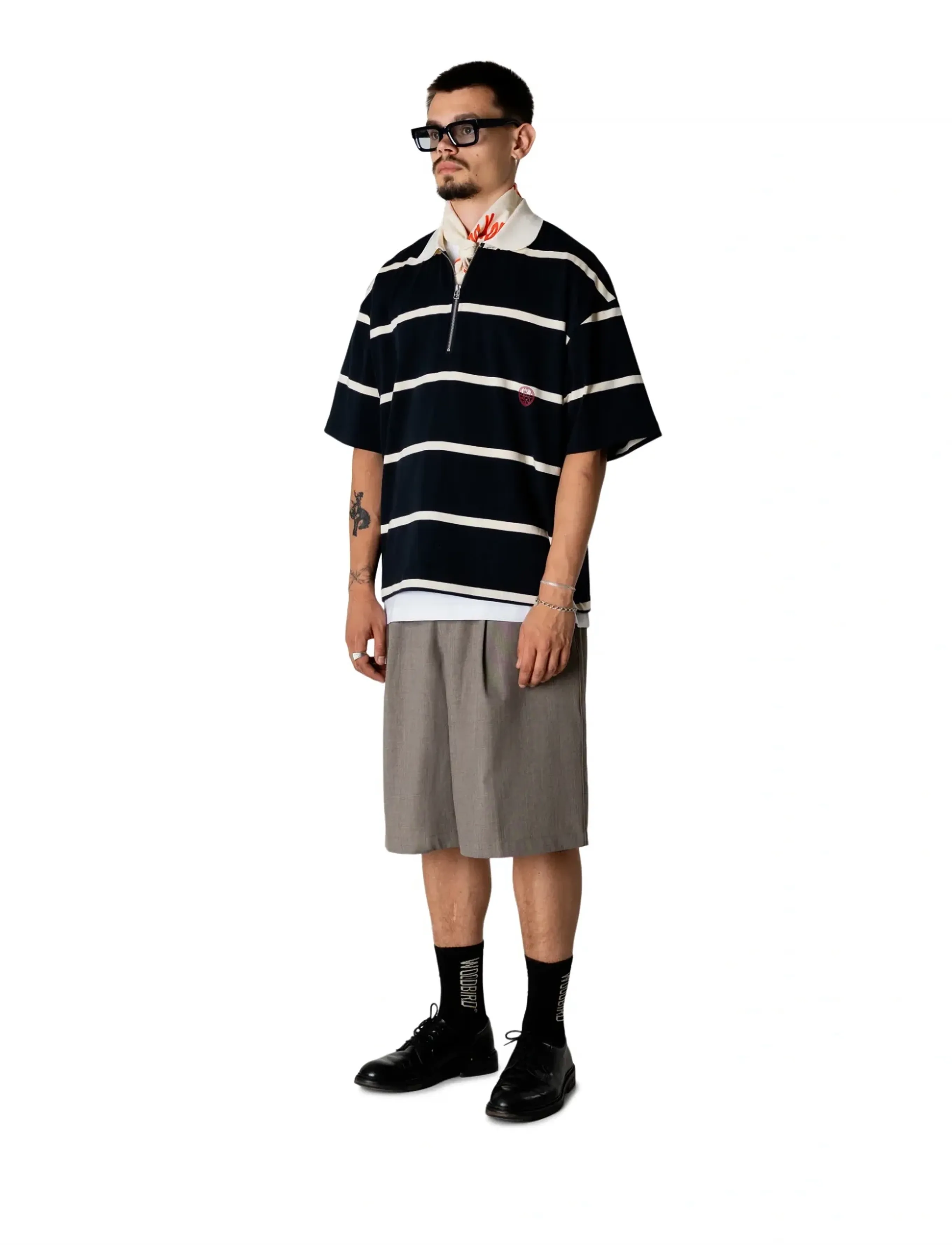 Wbhiro S/S Stripe Zip Polo 2
