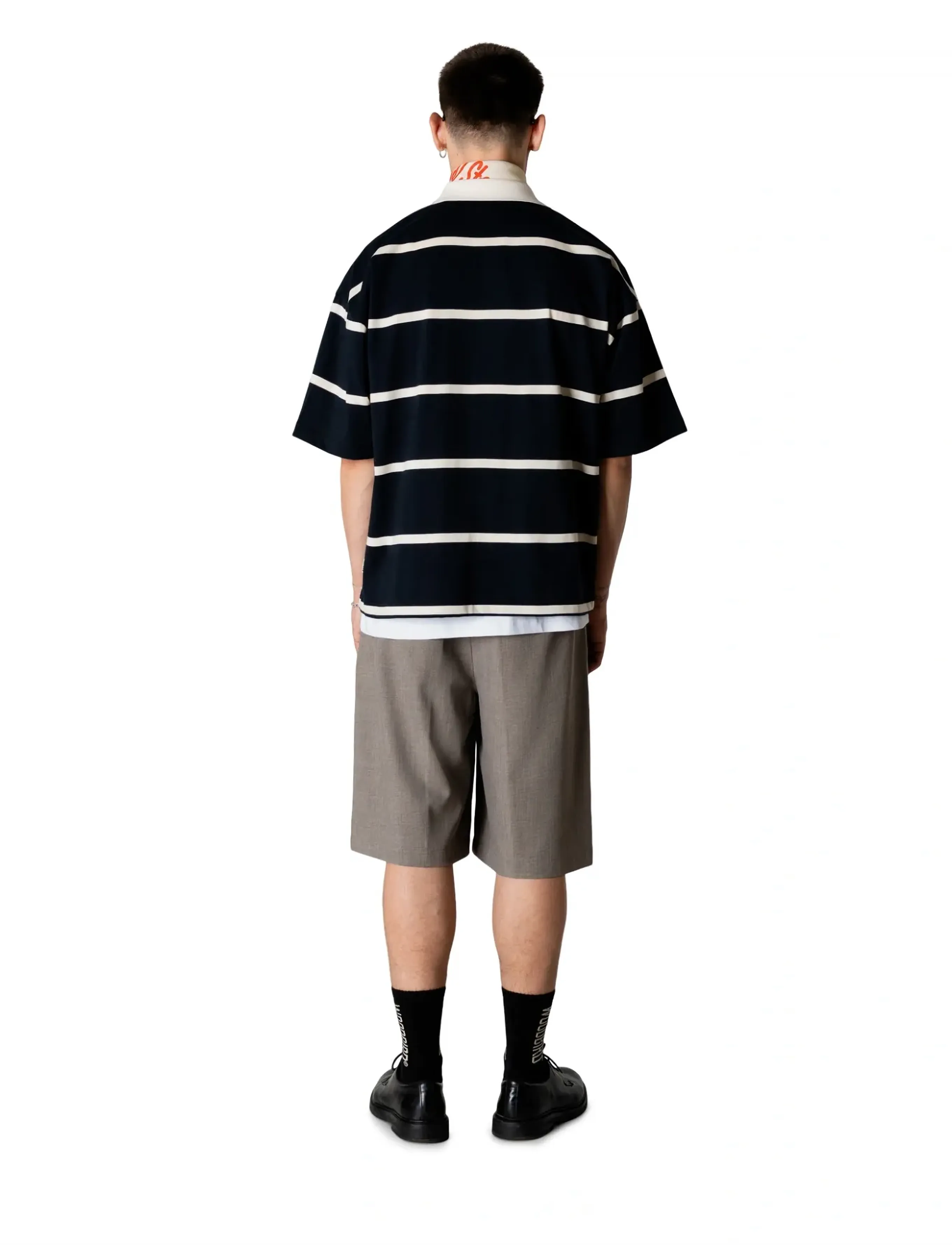 Wbhiro S/S Stripe Zip Polo 3