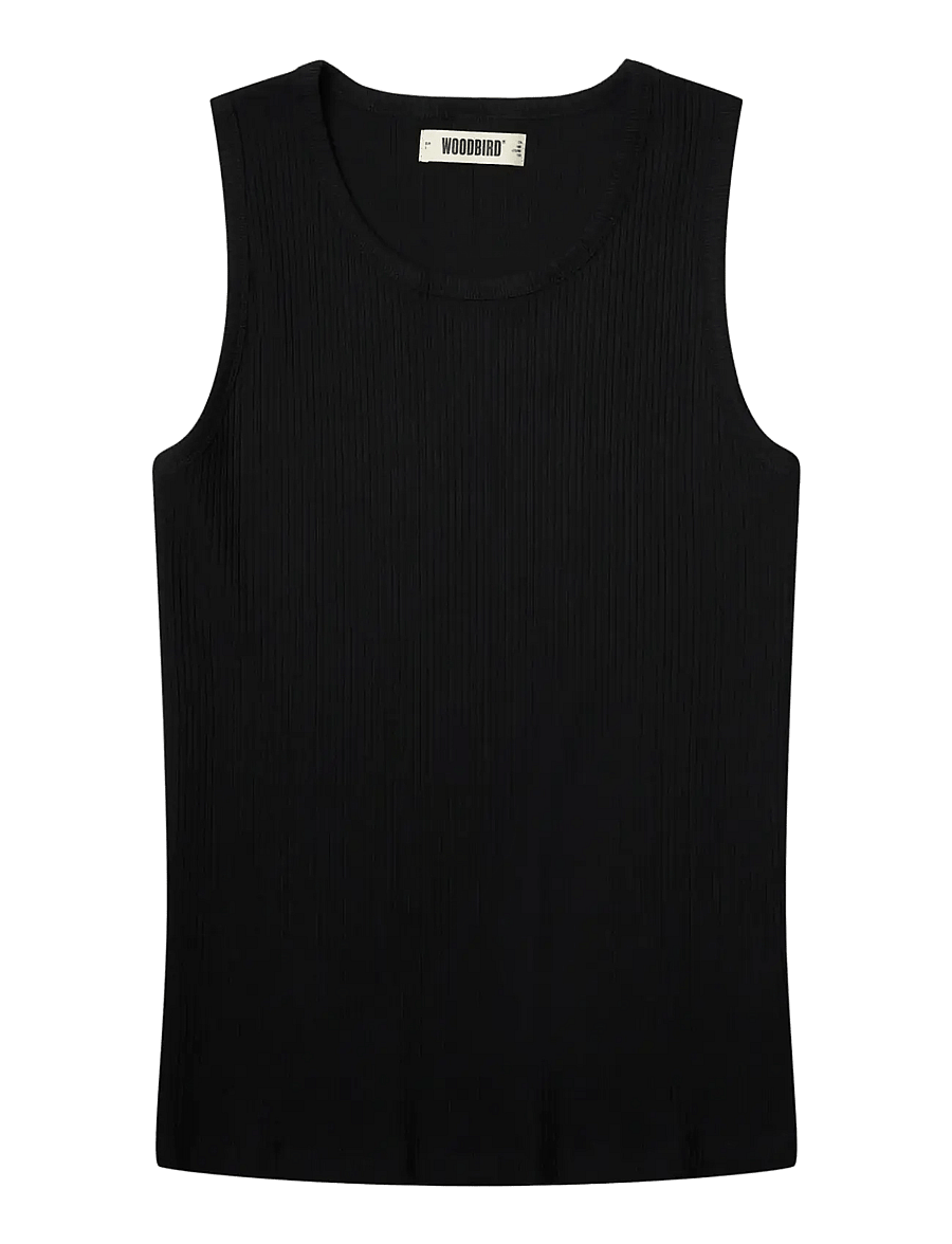 Woodbird - WBLee Tank Top - tank tops - black - 0
