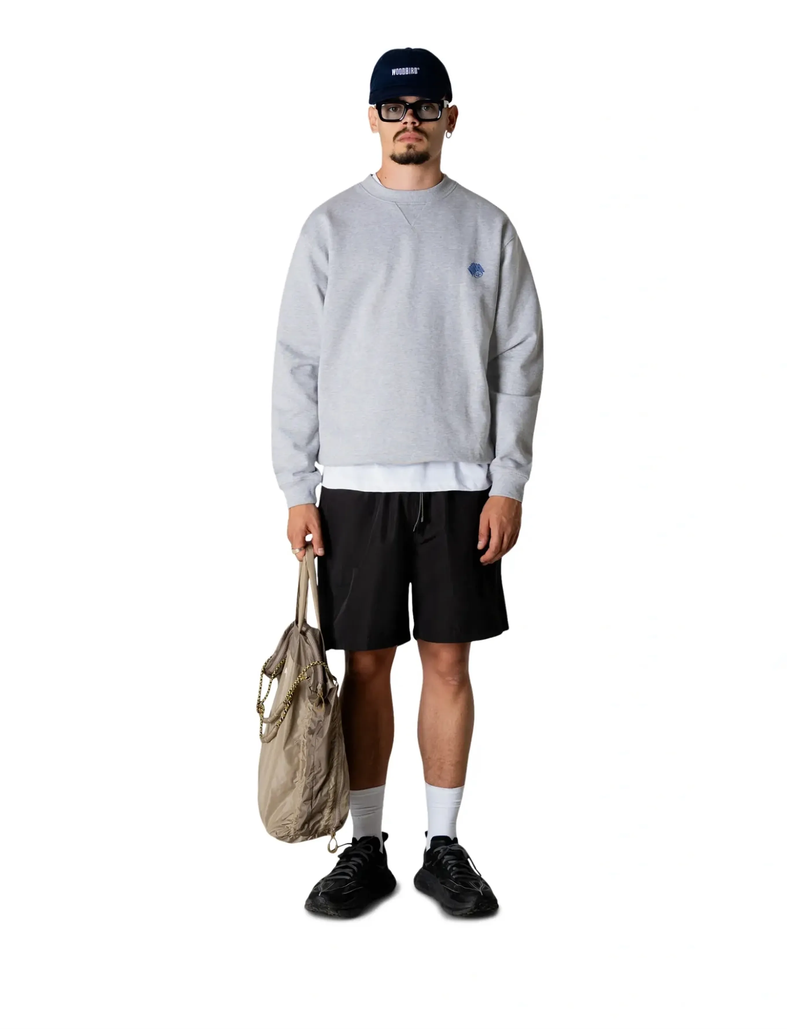 Woodbird WBCane Octo Crew - Shop efter stil - GREY MELANGE / grey