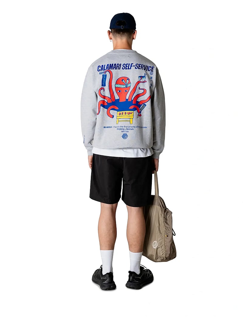 Woodbird - WBCane Octo Crew - rundhals - grey melange - 4