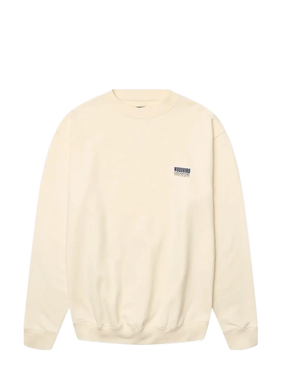 Woodbird - WBCane Cart Crew - Ümmarguse kaelusega kudumid - off white - 1