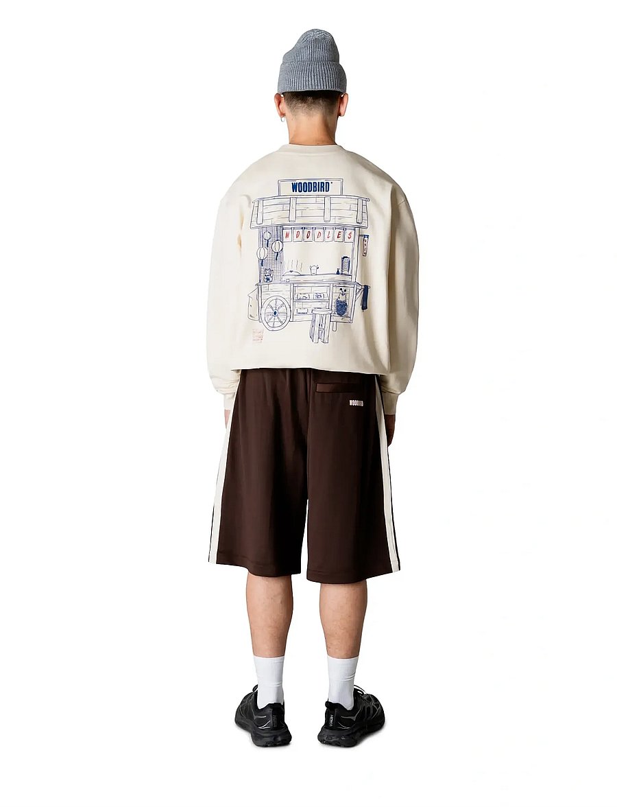 Woodbird - WBCane Cart Crew - Ümmarguse kaelusega kudumid - off white - 4