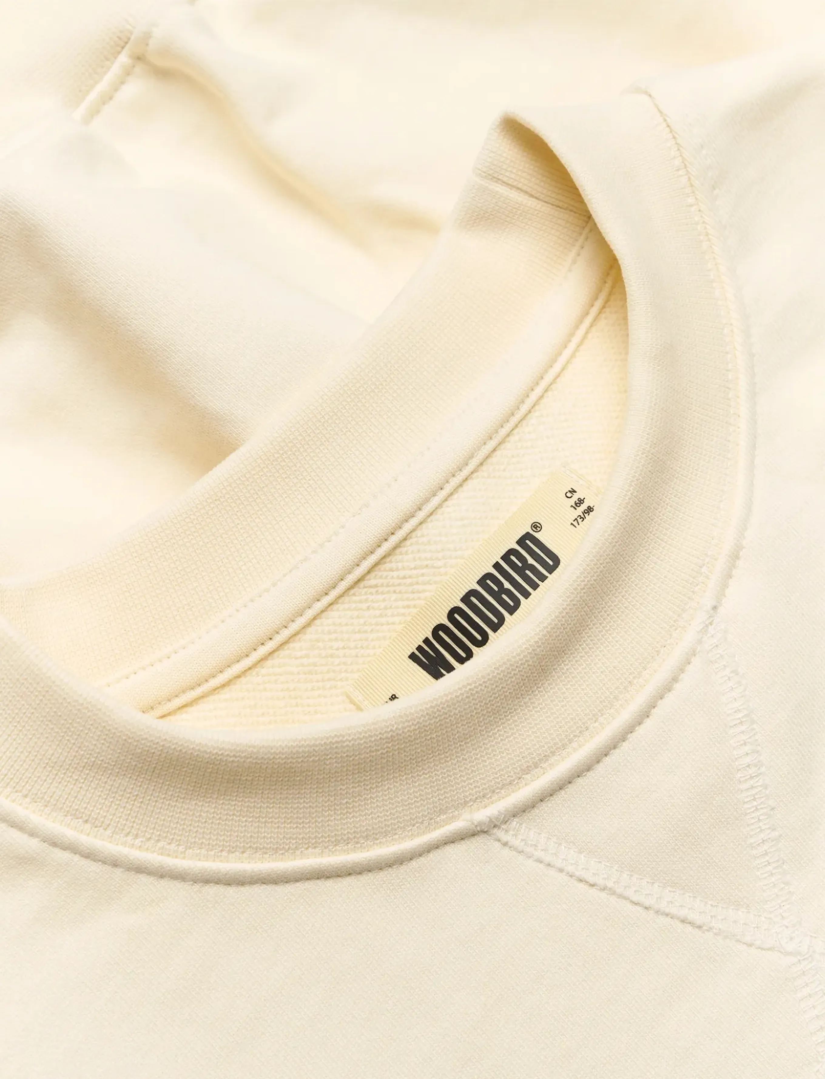 Woodbird - WBCane Cart Crew - Ümmarguse kaelusega kudumid - off white - 5