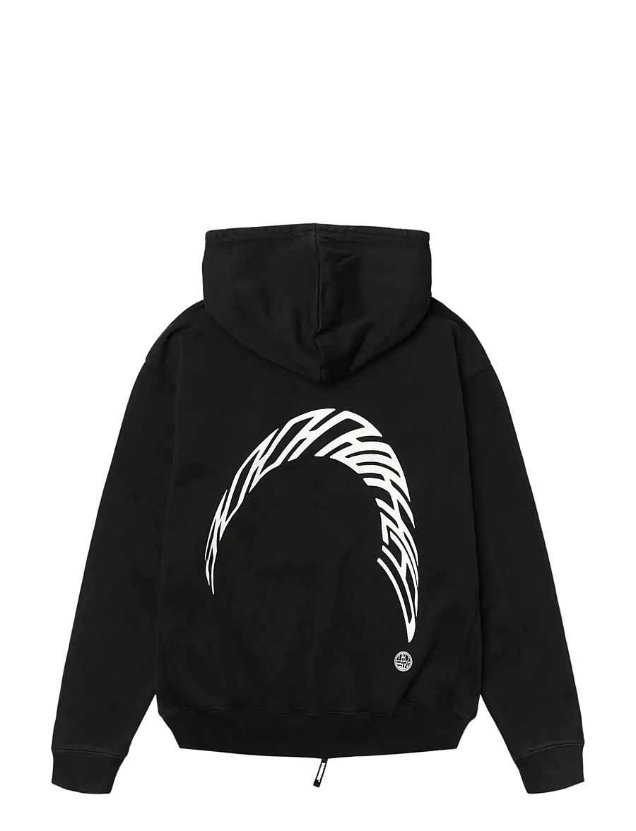 Woodbird - WBPacs Warp Acid Zip Hoodie - kapuzenpullover - washed black - 2
