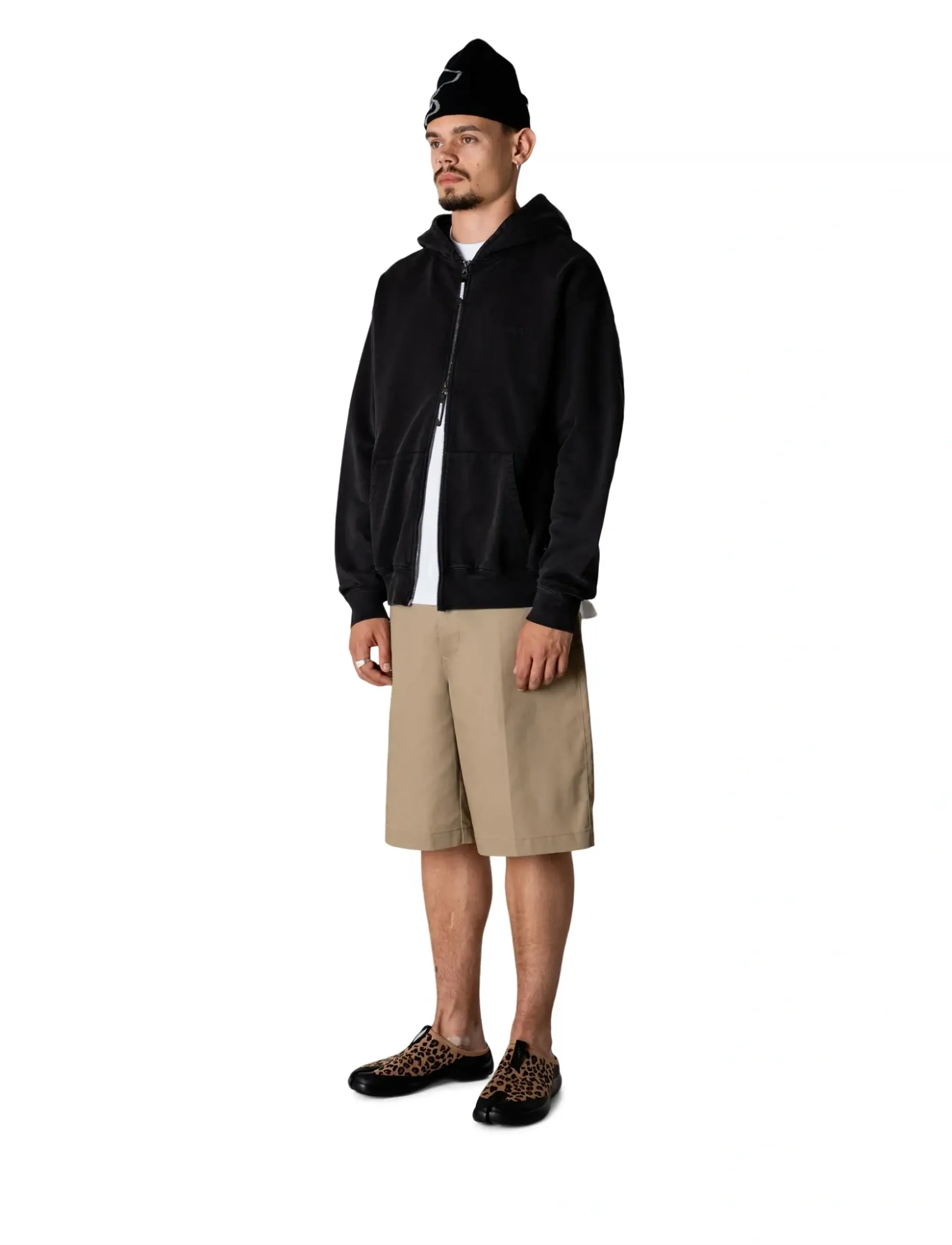 Woodbird - WBPacs Warp Acid Zip Hoodie - kapuzenpullover - washed black - 3