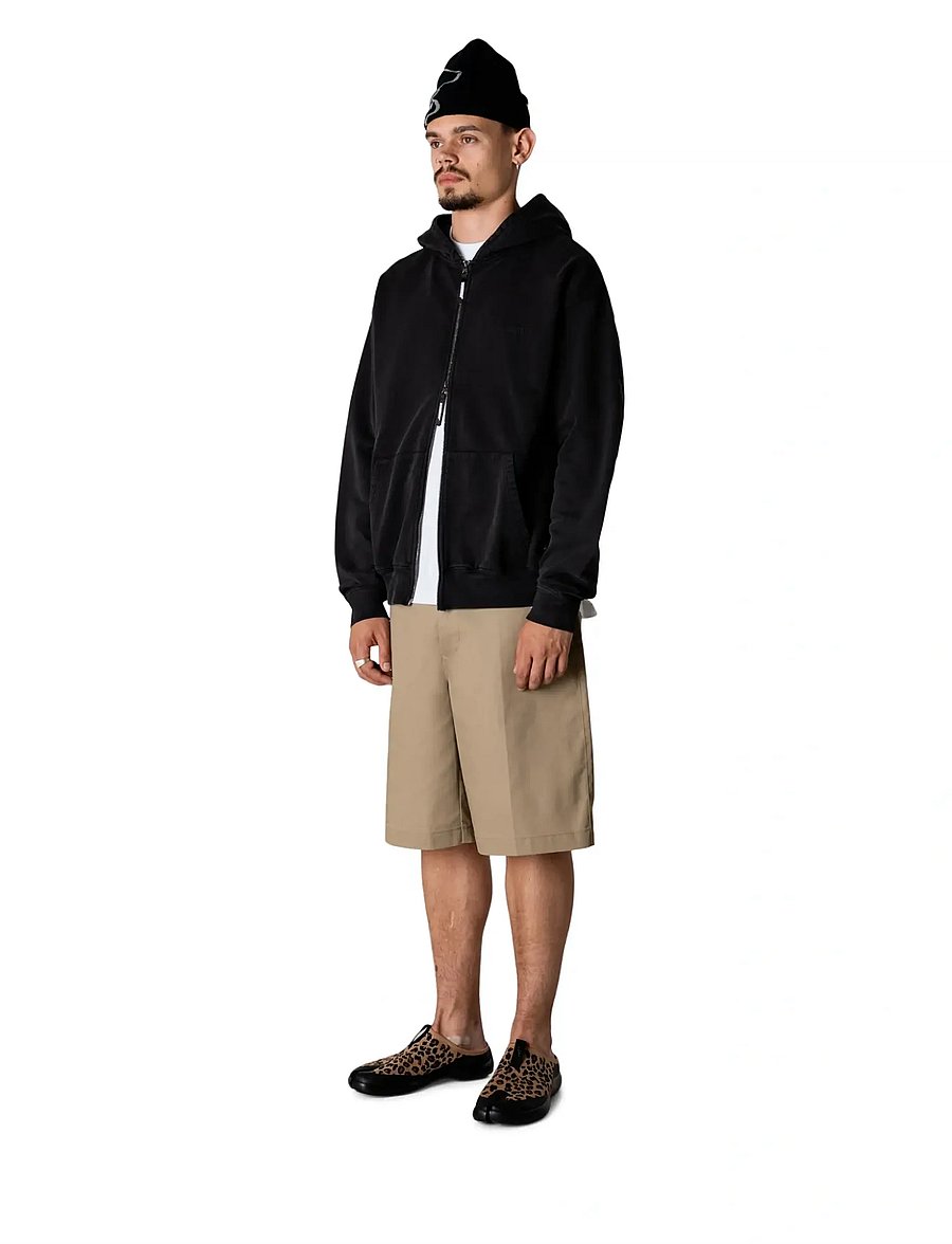 Woodbird - WBPacs Warp Acid Zip Hoodie - kapuzenpullover - washed black - 3