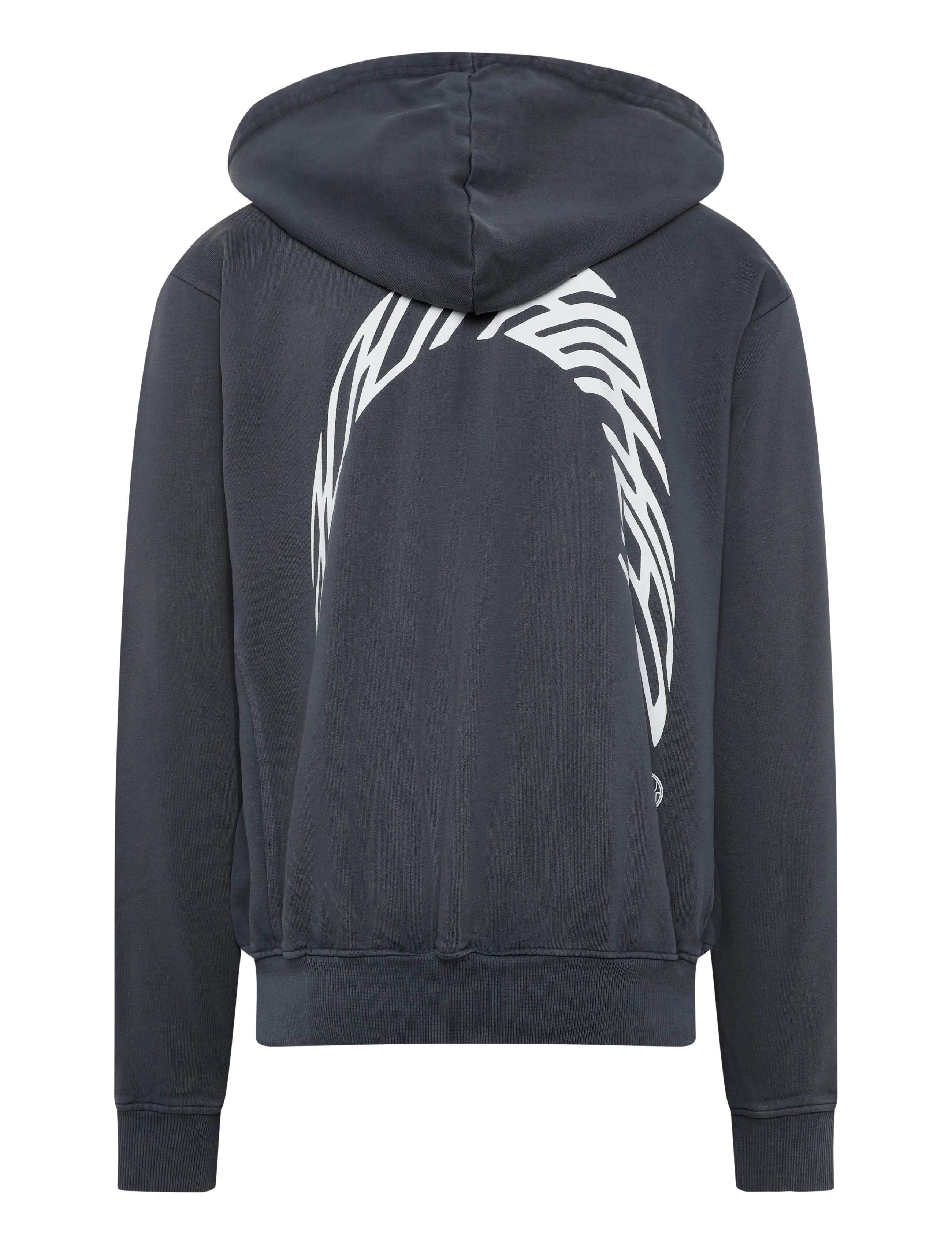 Woodbird - WBPacs Warp Acid Zip Hoodie - hoodies - washed slate blue - 1